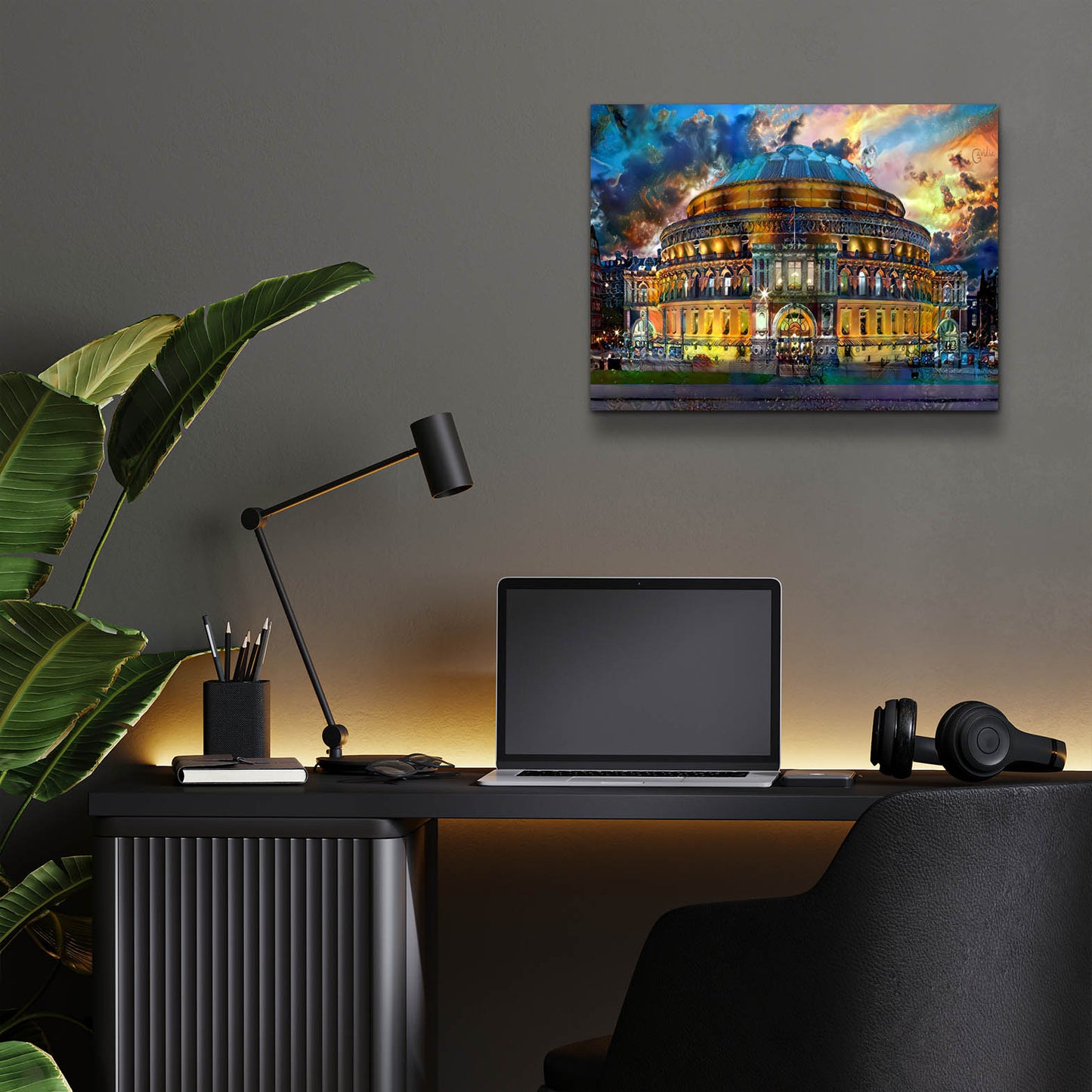 Epic Art 'London England Royal Albert Hall' by Pedro Gavidia, Acrylic Glass Wall Art,16x12