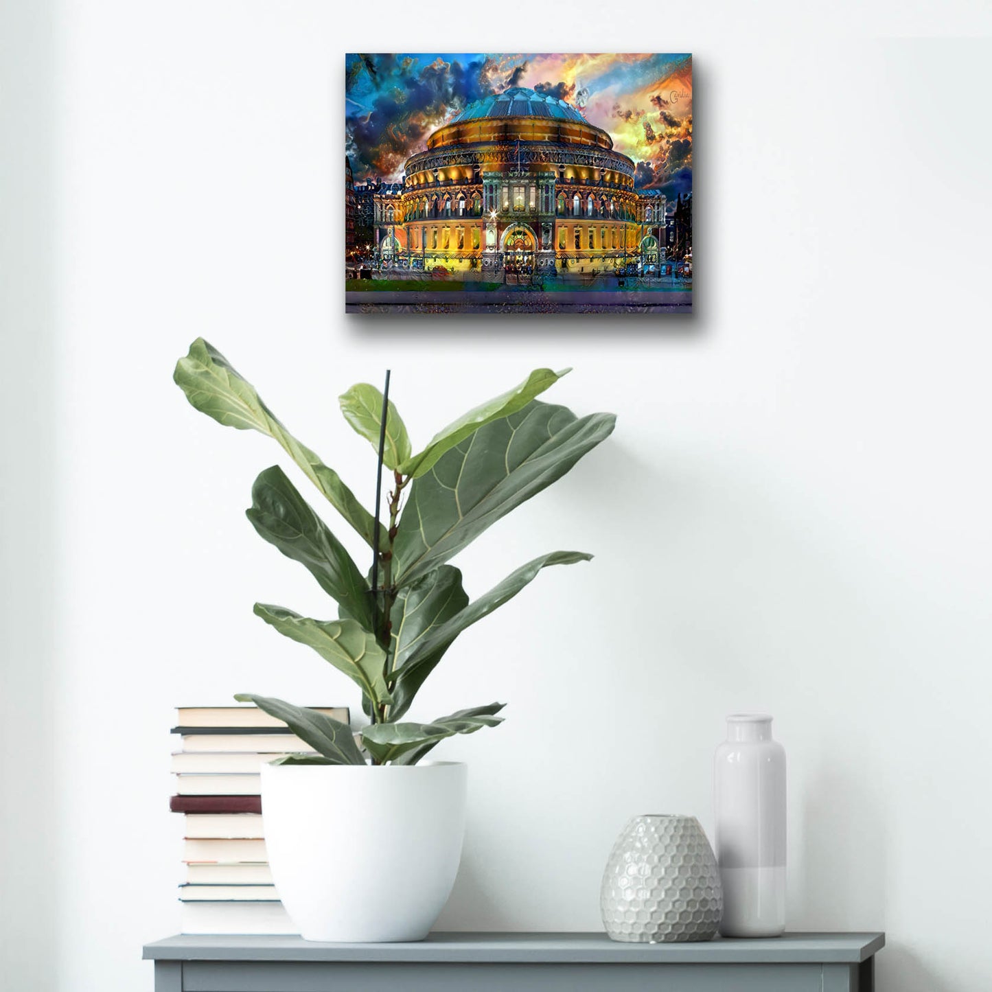 Epic Art 'London England Royal Albert Hall' by Pedro Gavidia, Acrylic Glass Wall Art,16x12