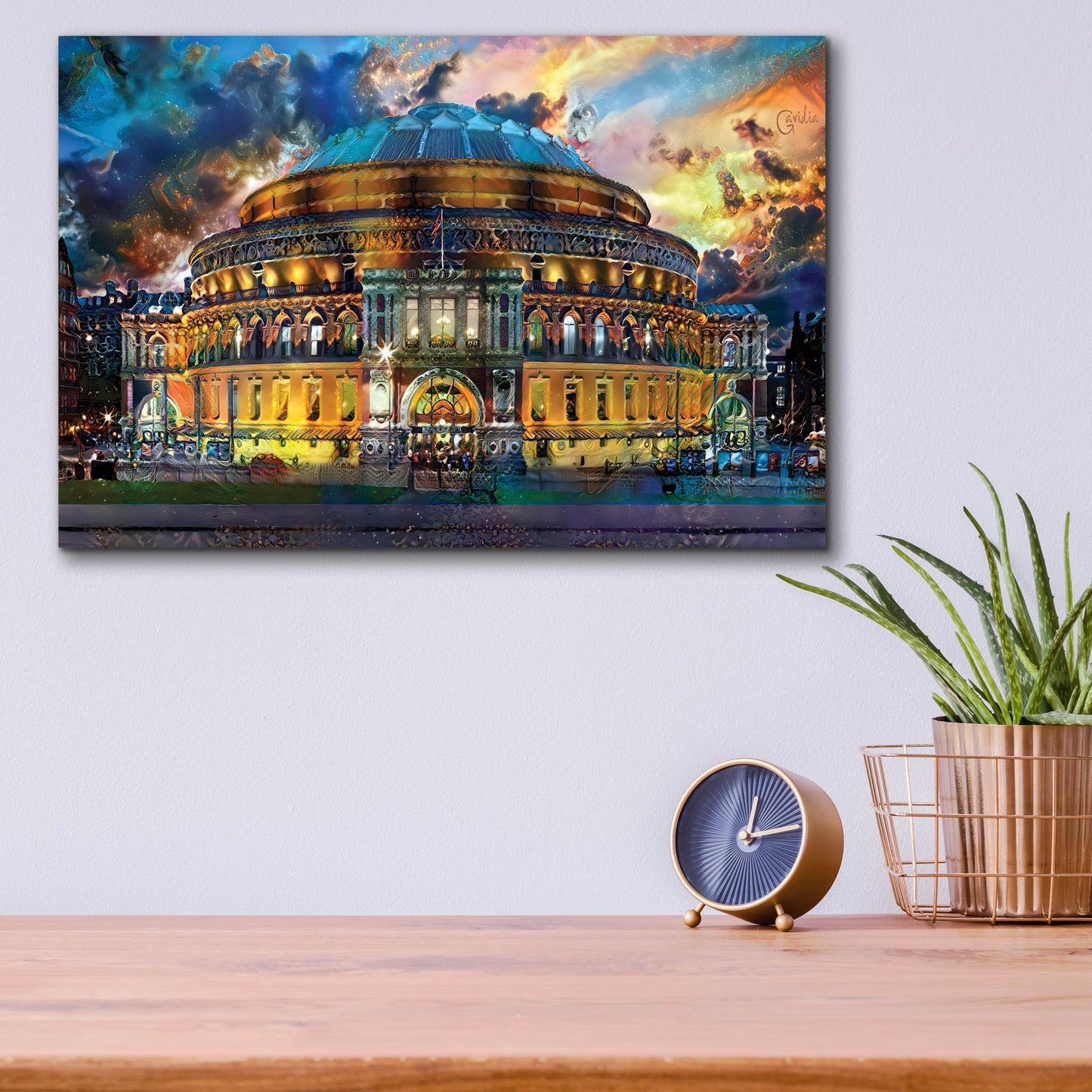 Epic Art 'London England Royal Albert Hall' by Pedro Gavidia, Acrylic Glass Wall Art,16x12