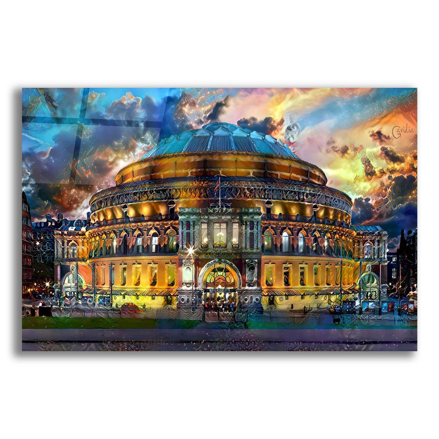 Epic Art 'London England Royal Albert Hall' by Pedro Gavidia, Acrylic Glass Wall Art,16x12