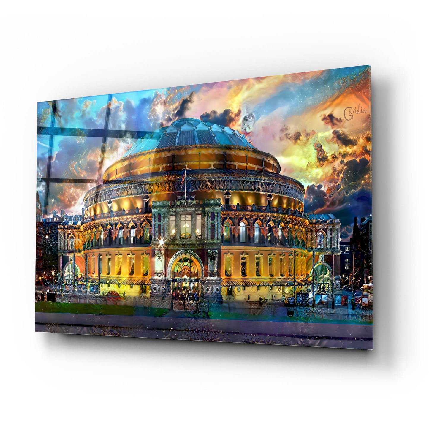 Epic Art 'London England Royal Albert Hall' by Pedro Gavidia, Acrylic Glass Wall Art,24x16