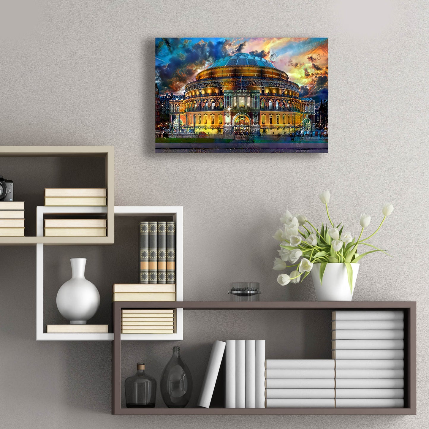 Epic Art 'London England Royal Albert Hall' by Pedro Gavidia, Acrylic Glass Wall Art,24x16