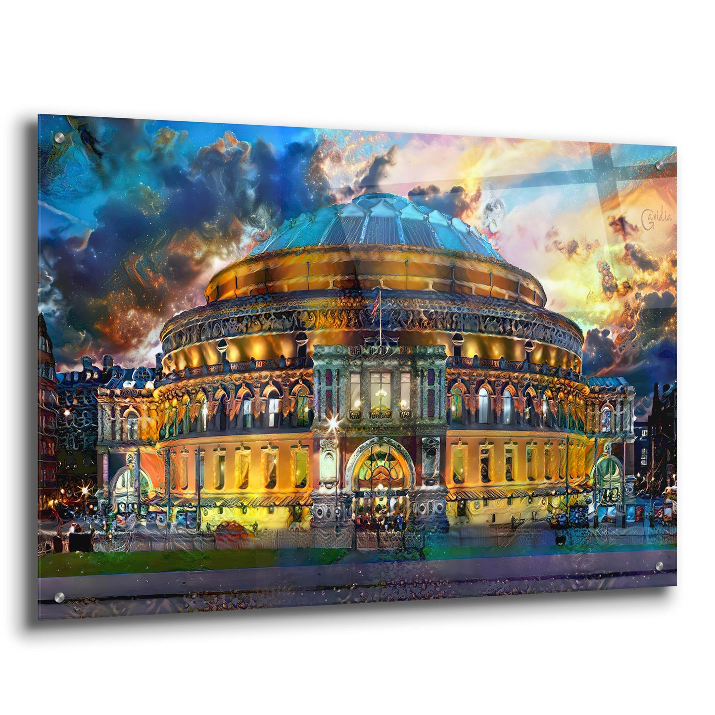 Epic Art 'London England Royal Albert Hall' by Pedro Gavidia, Acrylic Glass Wall Art,36x24