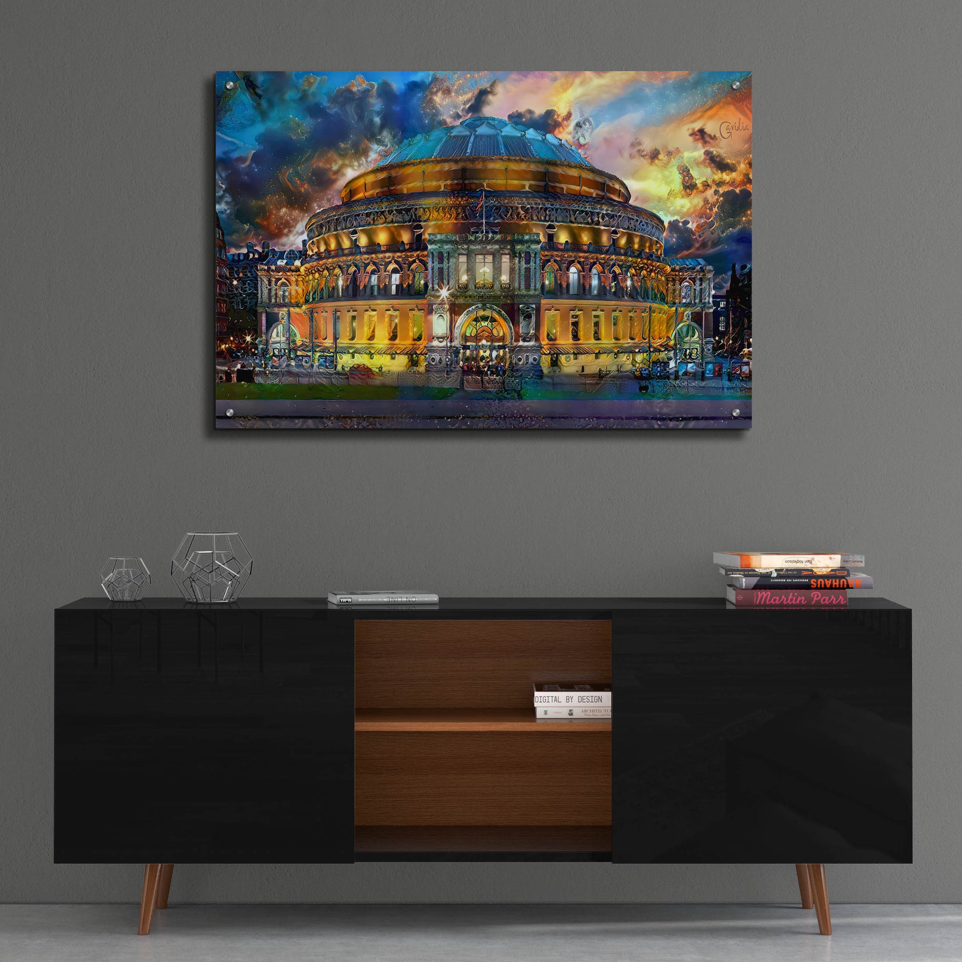 Epic Art 'London England Royal Albert Hall' by Pedro Gavidia, Acrylic Glass Wall Art,36x24