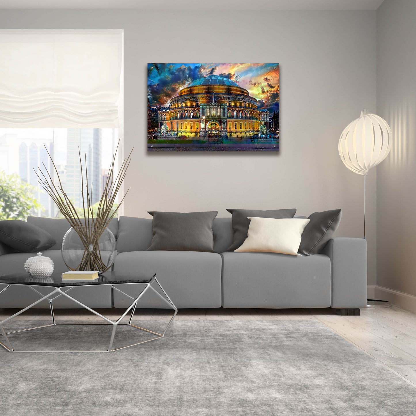 Epic Art 'London England Royal Albert Hall' by Pedro Gavidia, Acrylic Glass Wall Art,36x24