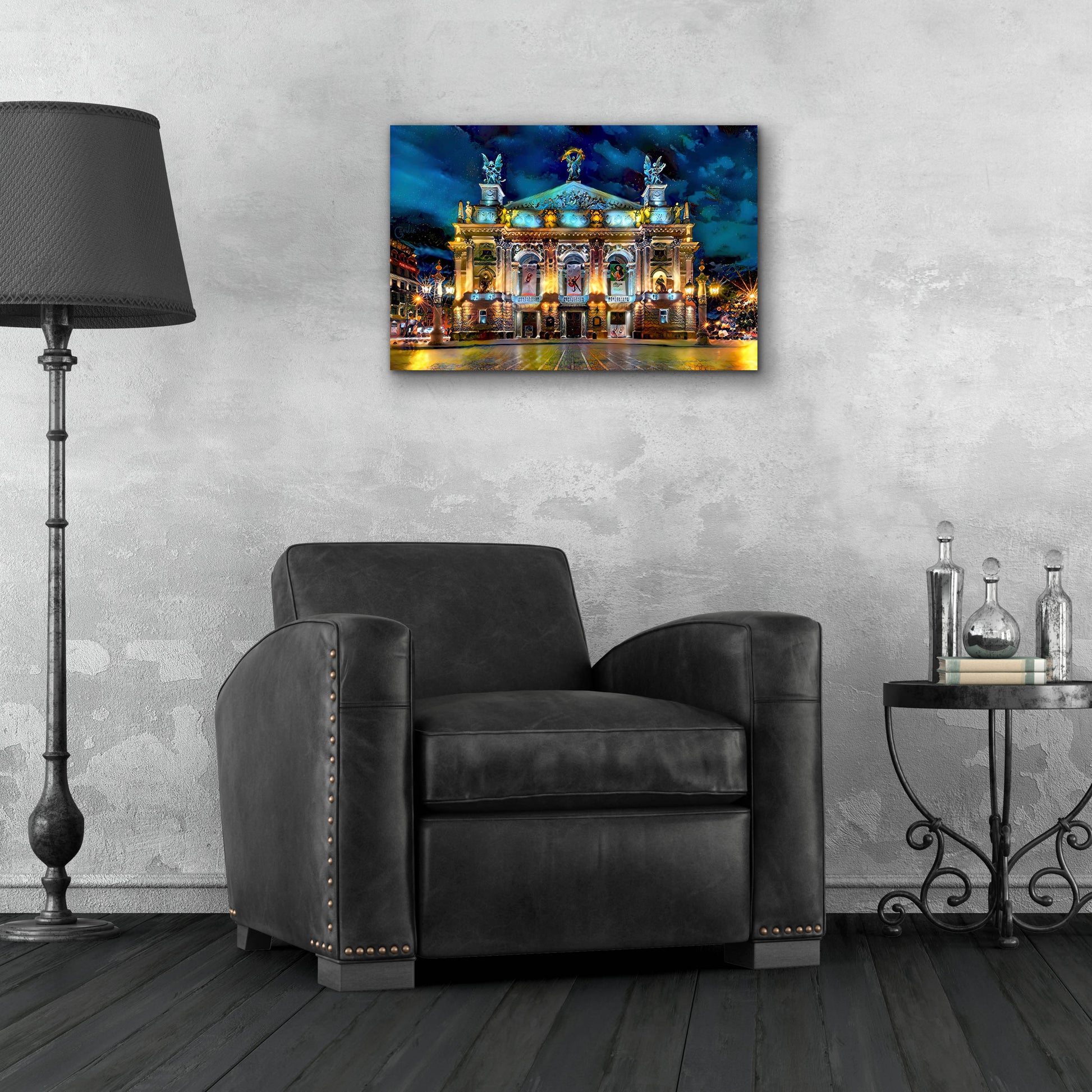 Epic Art 'Leopolis Ukraine Opera' by Pedro Gavidia, Acrylic Glass Wall Art,24x16