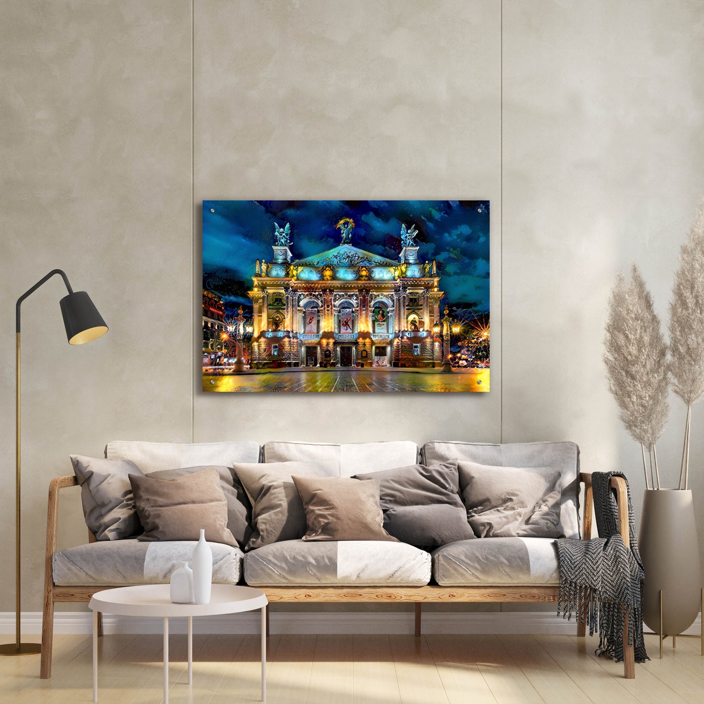 Epic Art 'Leopolis Ukraine Opera' by Pedro Gavidia, Acrylic Glass Wall Art,36x24