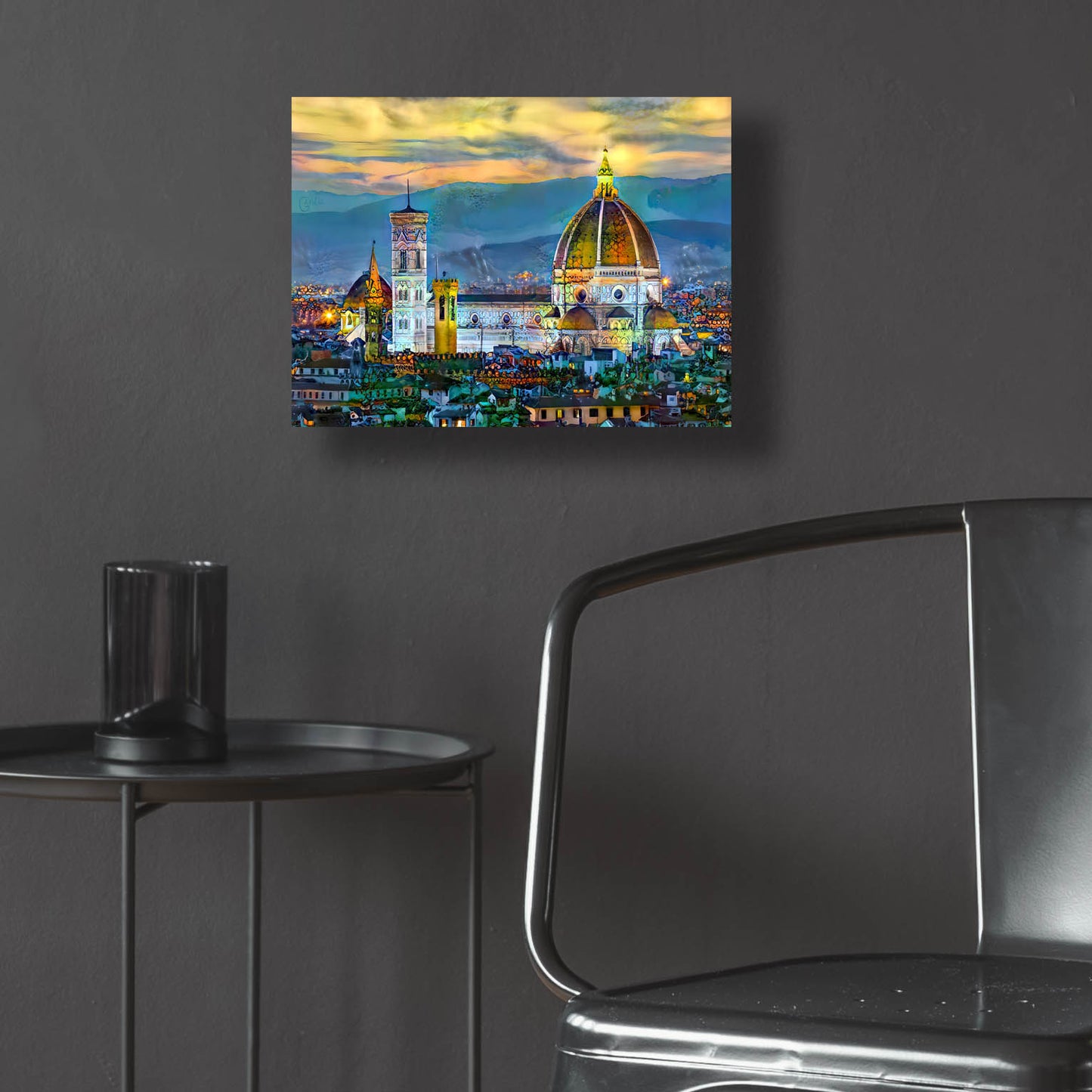 Epic Art 'Florence Italy Duomo Sunset' by Pedro Gavidia, Acrylic Glass Wall Art,16x12