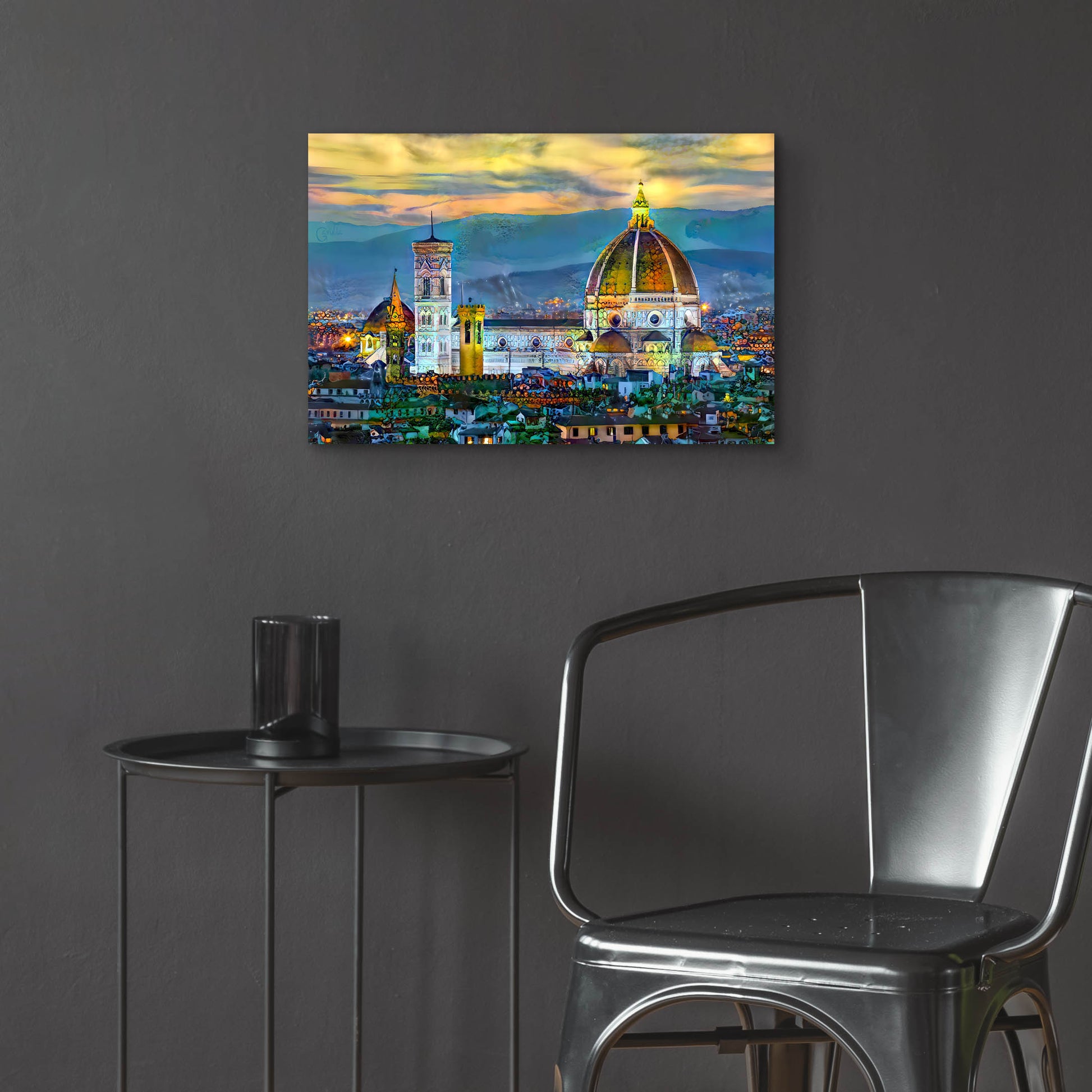 Epic Art 'Florence Italy Duomo Sunset' by Pedro Gavidia, Acrylic Glass Wall Art,24x16