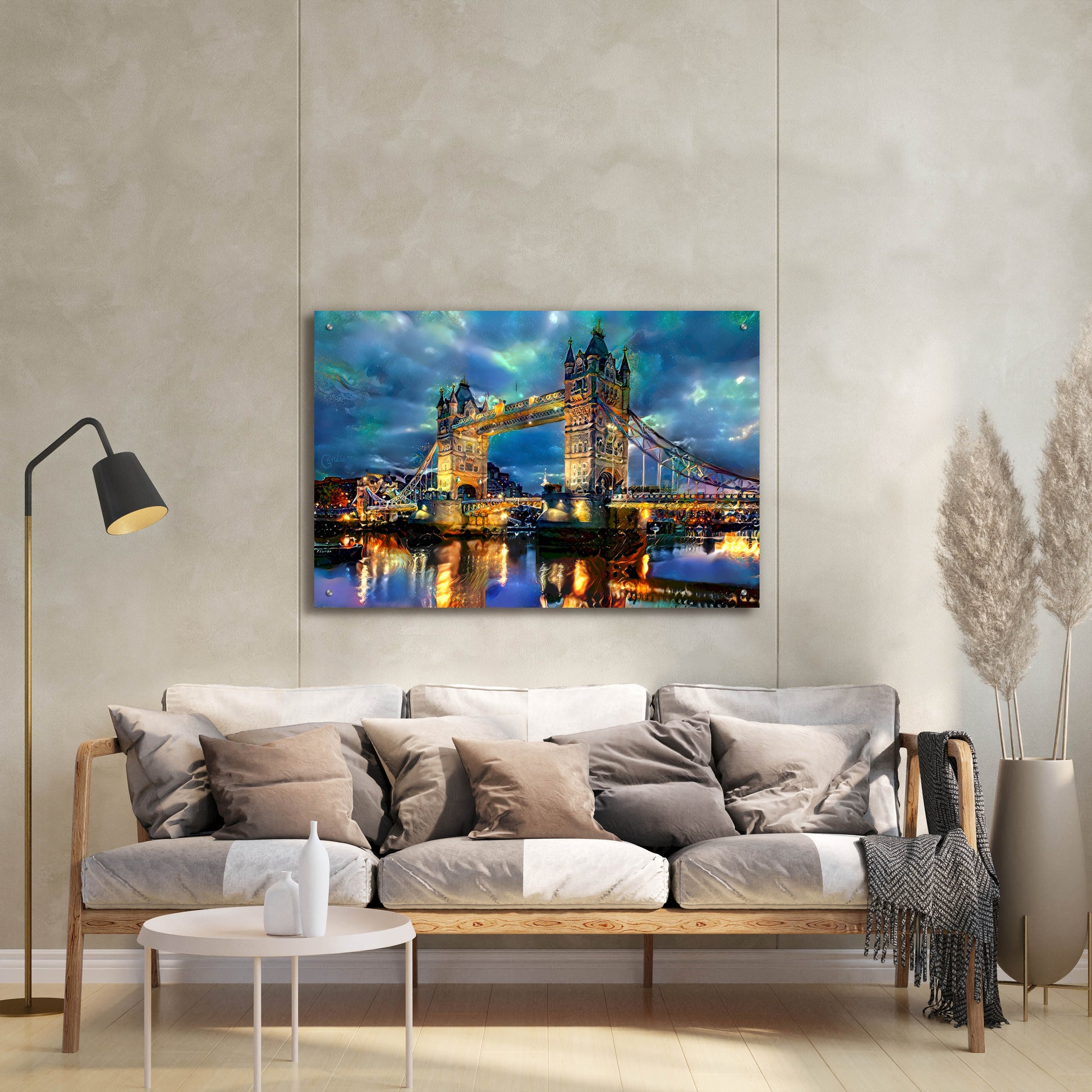 Epic Art 'England London Bridge' by Pedro Gavidia, Acrylic Glass Wall Art,36x24