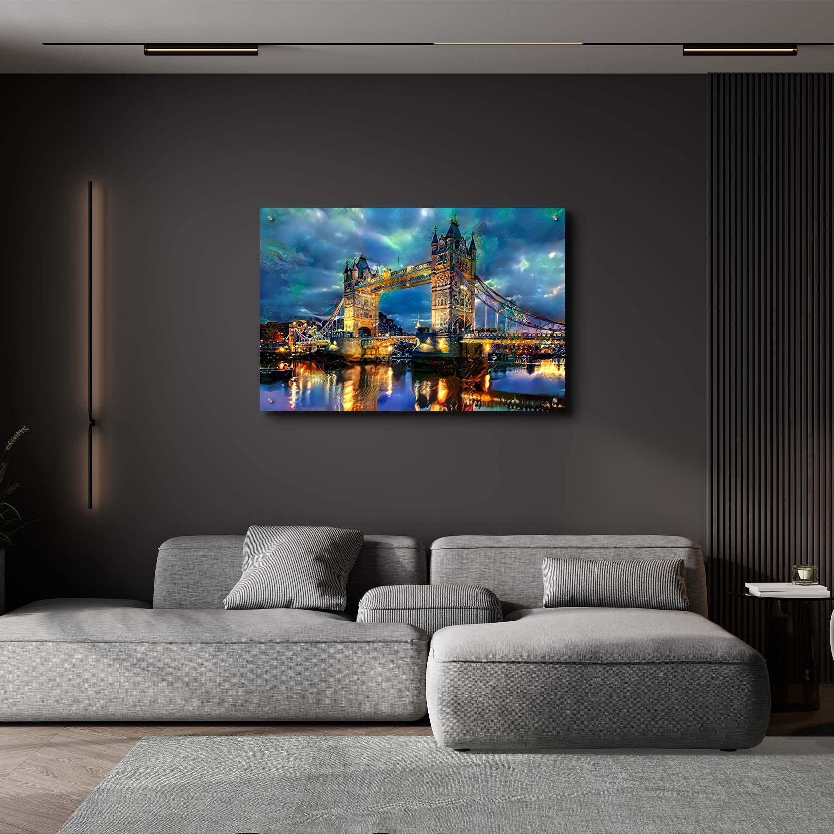 Epic Art 'England London Bridge' by Pedro Gavidia, Acrylic Glass Wall Art,36x24