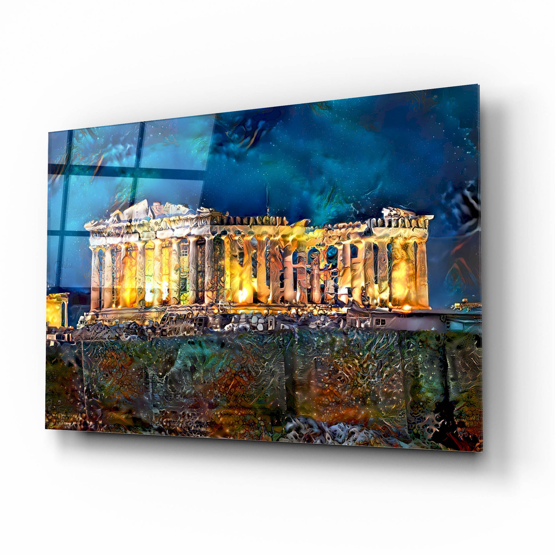 Epic Art 'Athens Greece Parthenon' by Pedro Gavidia, Acrylic Glass Wall Art,16x12