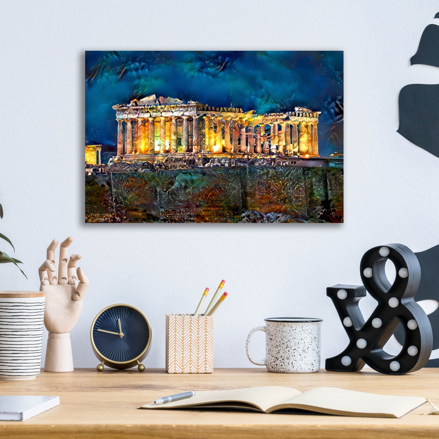 Epic Art 'Athens Greece Parthenon' by Pedro Gavidia, Acrylic Glass Wall Art,16x12