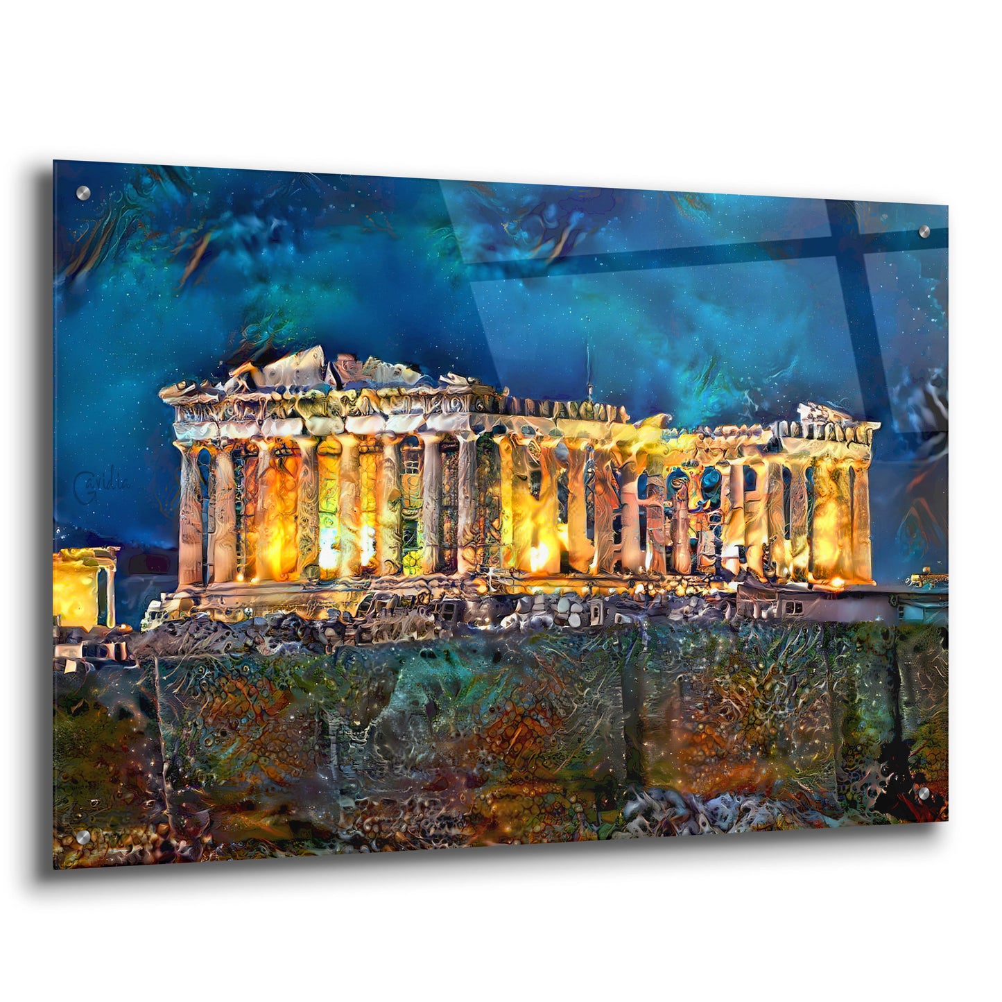 Epic Art 'Athens Greece Parthenon' by Pedro Gavidia, Acrylic Glass Wall Art,36x24