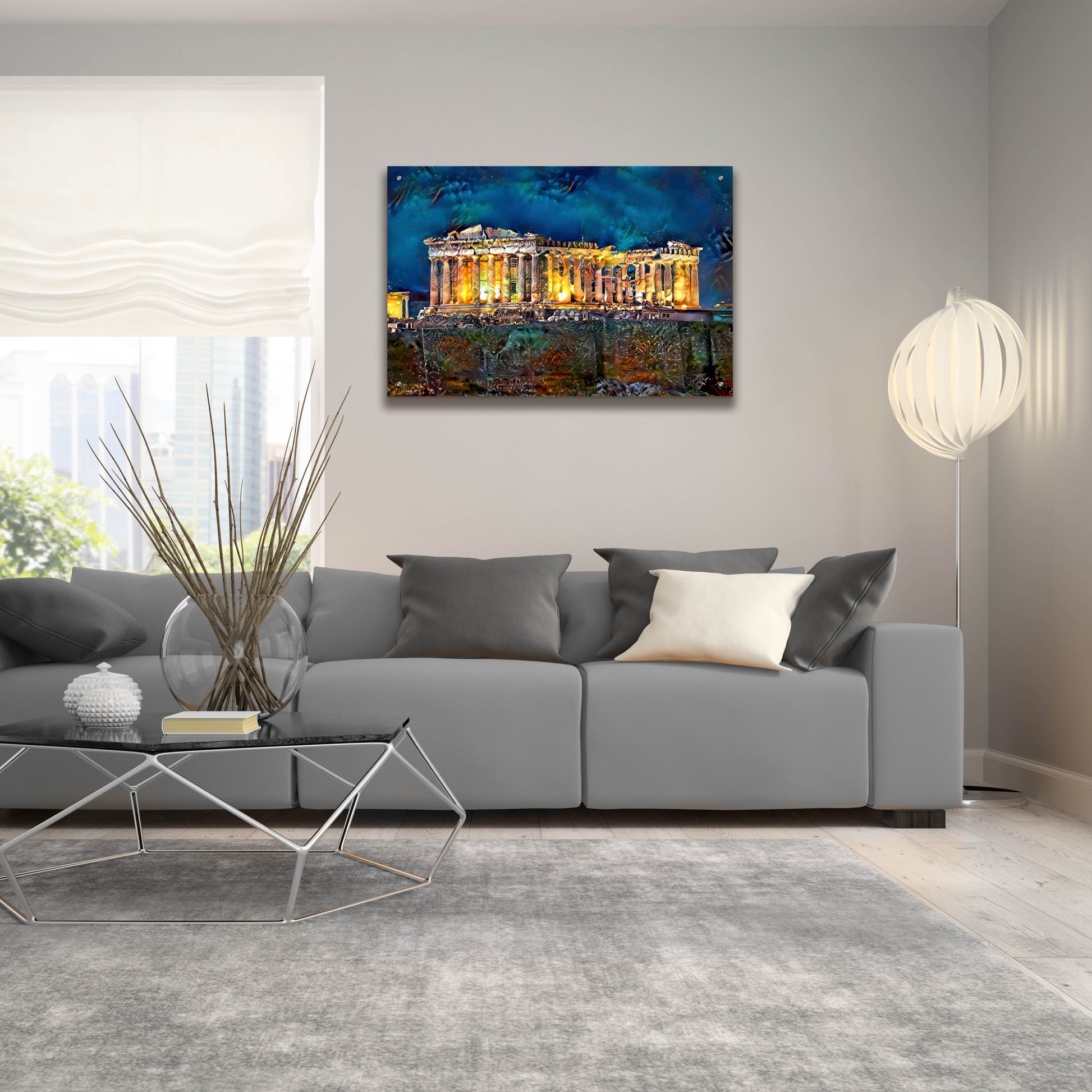 Epic Art 'Athens Greece Parthenon' by Pedro Gavidia, Acrylic Glass Wall Art,36x24