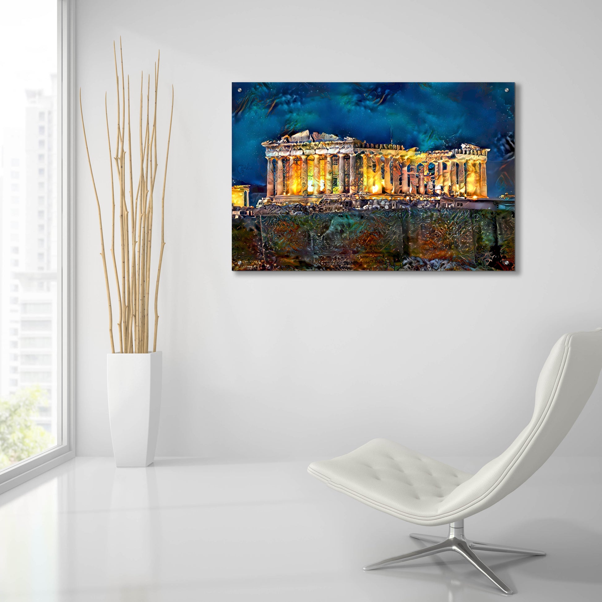 Epic Art 'Athens Greece Parthenon' by Pedro Gavidia, Acrylic Glass Wall Art,36x24