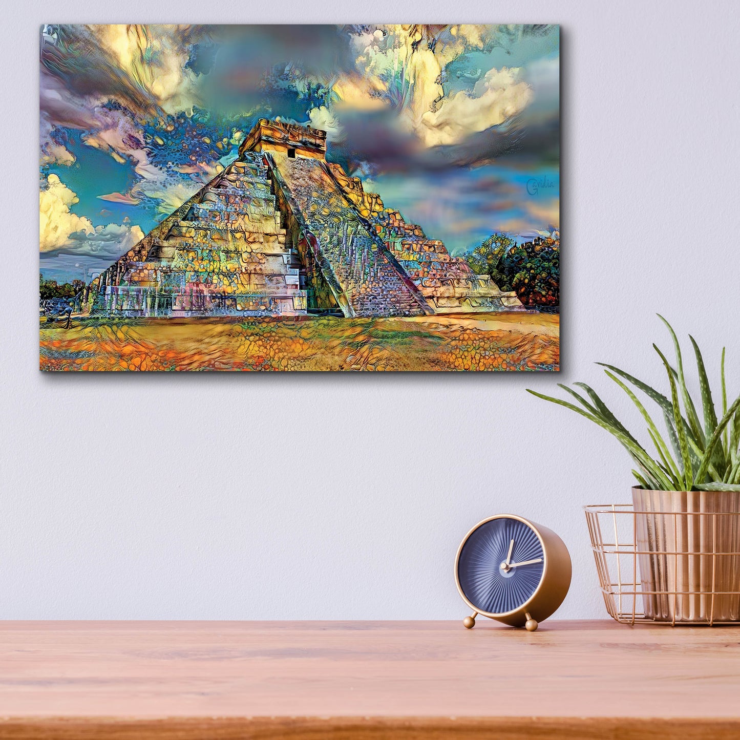 Epic Art 'Yucatan Mexico Chichen Itza' by Pedro Gavidia, Acrylic Glass Wall Art,16x12