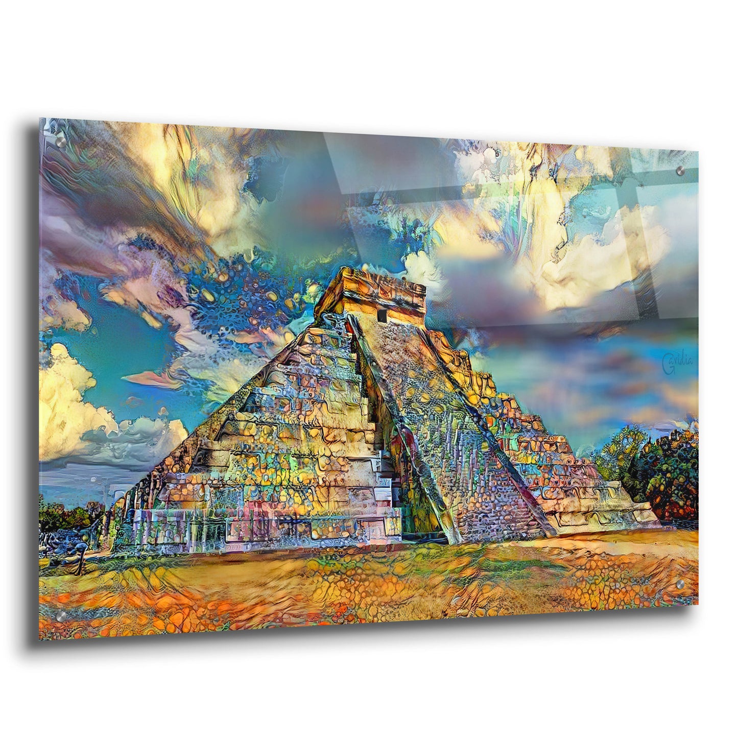 Epic Art 'Yucatan Mexico Chichen Itza' by Pedro Gavidia, Acrylic Glass Wall Art,36x24