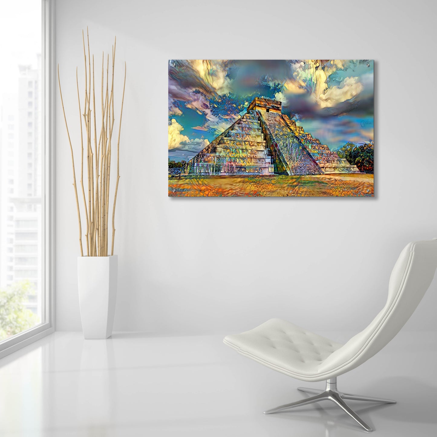 Epic Art 'Yucatan Mexico Chichen Itza' by Pedro Gavidia, Acrylic Glass Wall Art,36x24