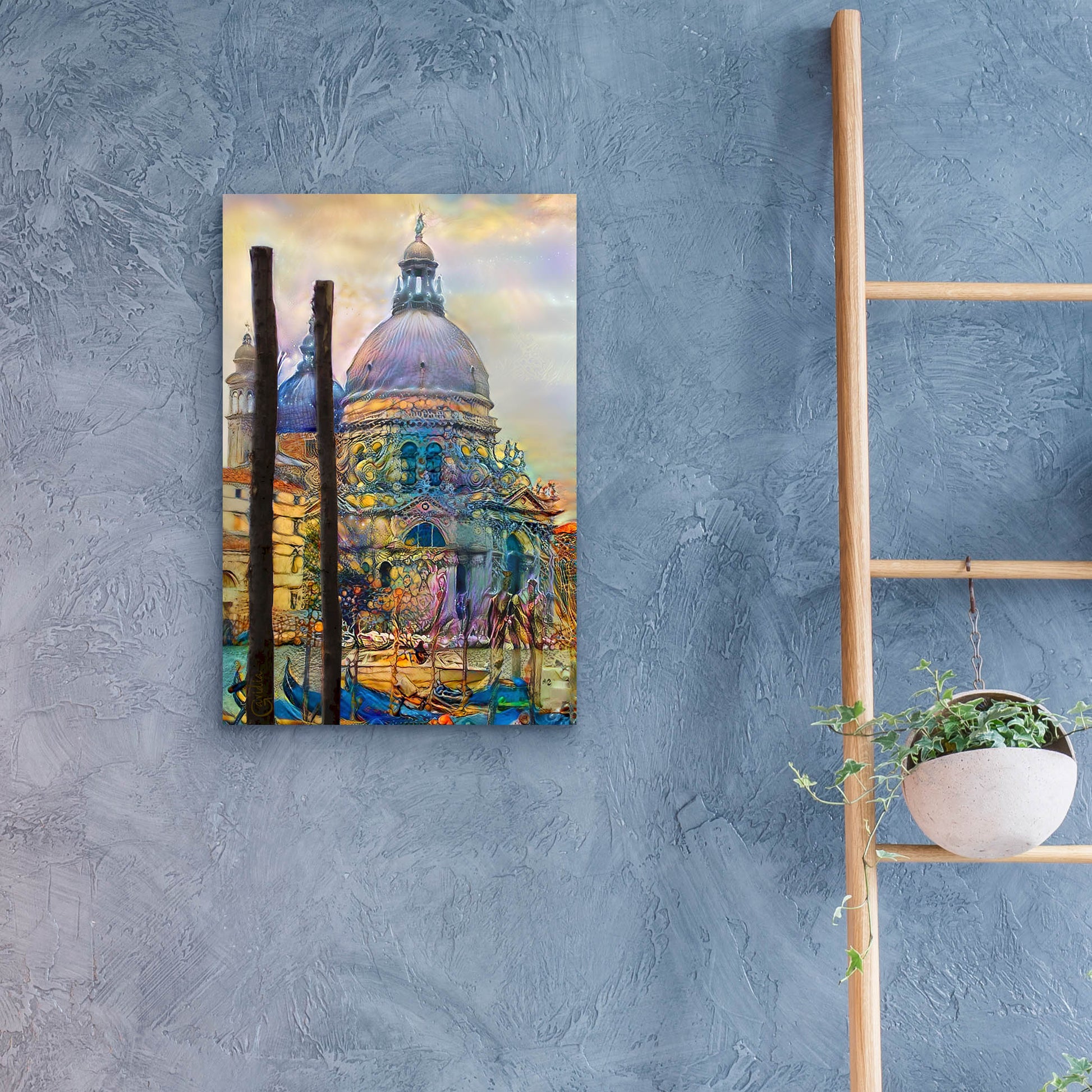 Epic Art 'Venice Italy The Salute Church of Saint Mary of Good Health' by Pedro Gavidia, Acrylic Glass Wall Art,16x24