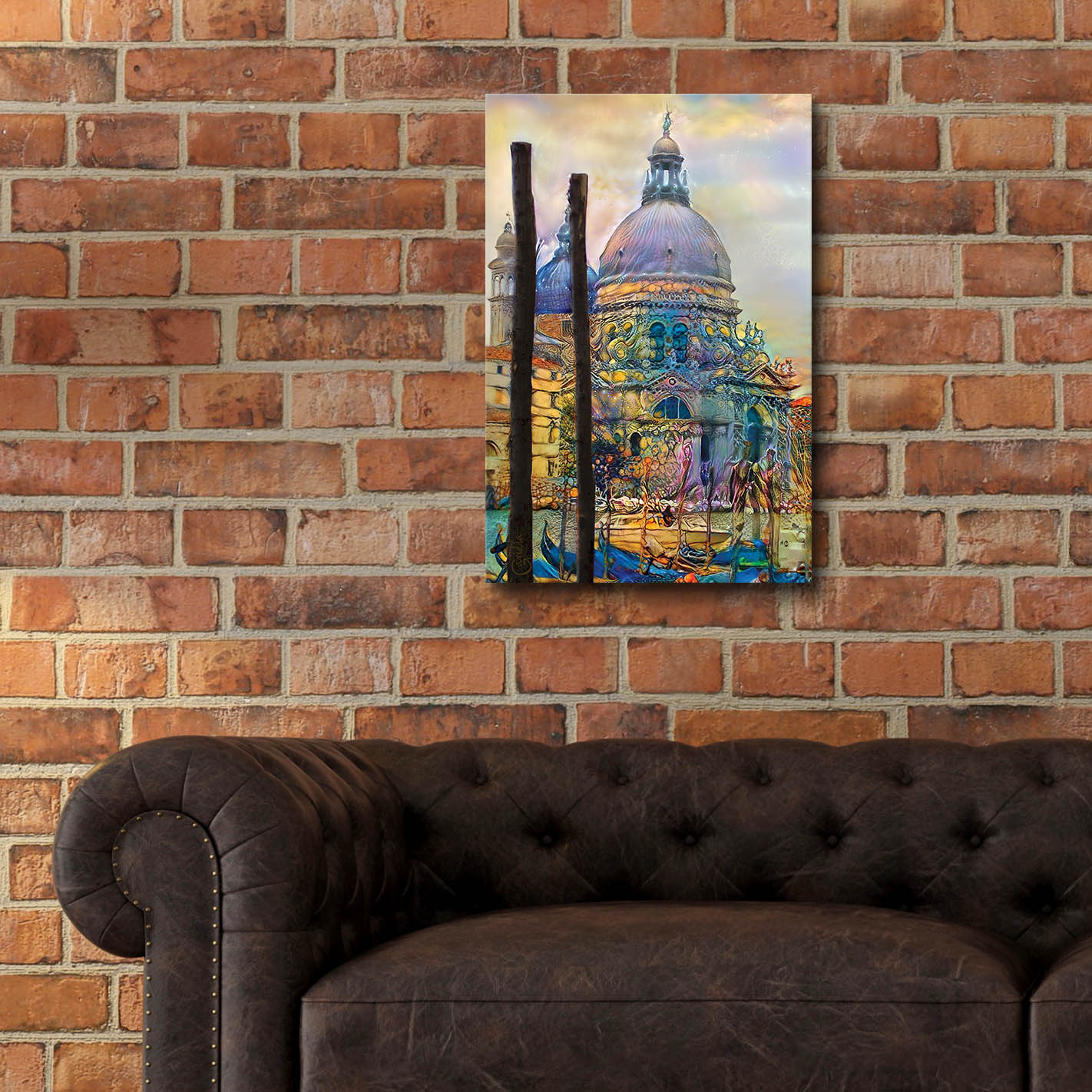 Epic Art 'Venice Italy The Salute Church of Saint Mary of Good Health' by Pedro Gavidia, Acrylic Glass Wall Art,16x24