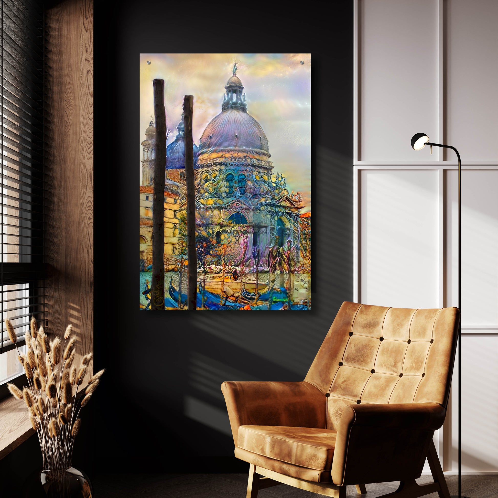 Epic Art 'Venice Italy The Salute Church of Saint Mary of Good Health' by Pedro Gavidia, Acrylic Glass Wall Art,24x36