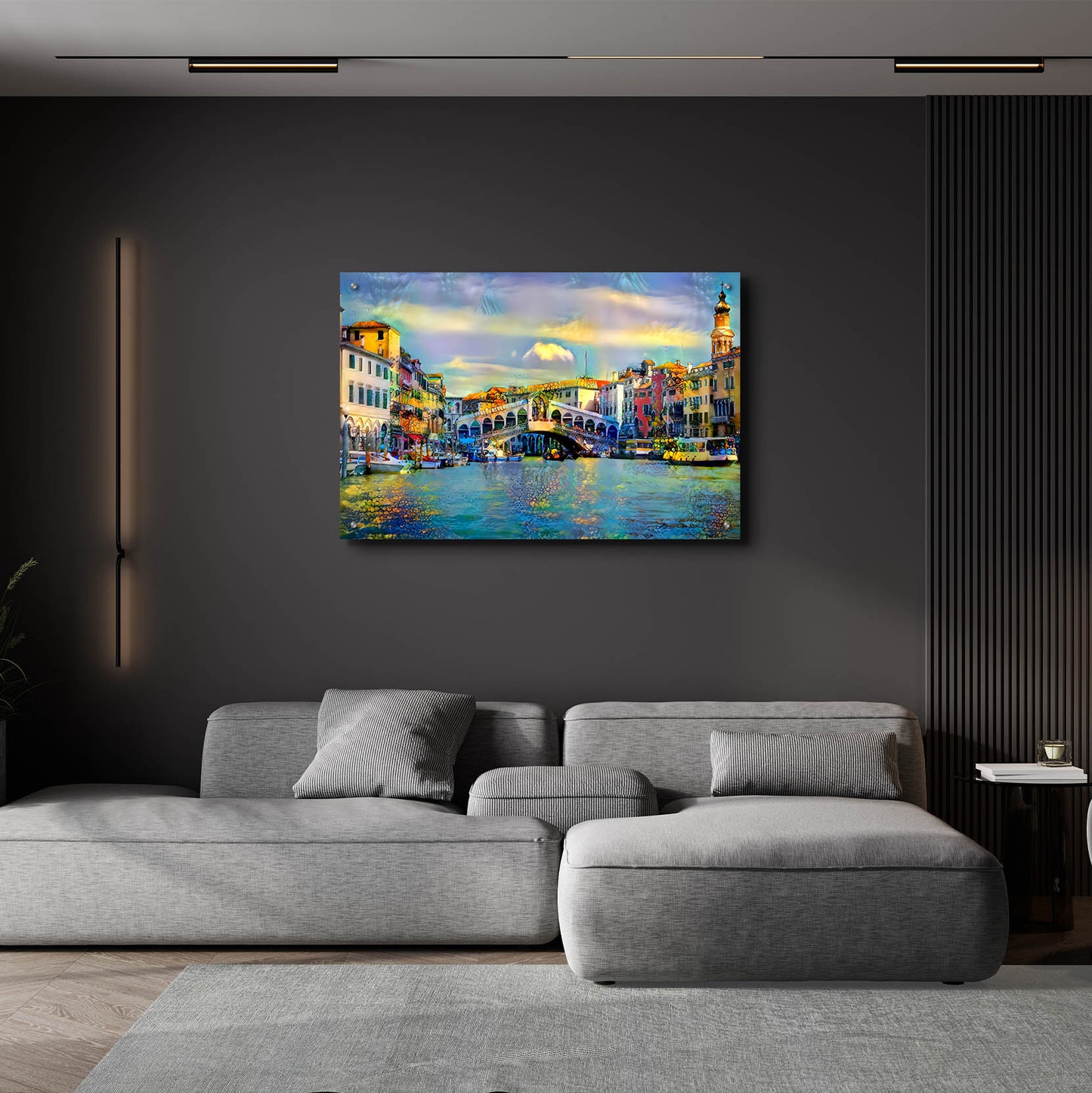 Epic Art 'Venice Italy Rialto Bridge' by Pedro Gavidia, Acrylic Glass Wall Art,36x24