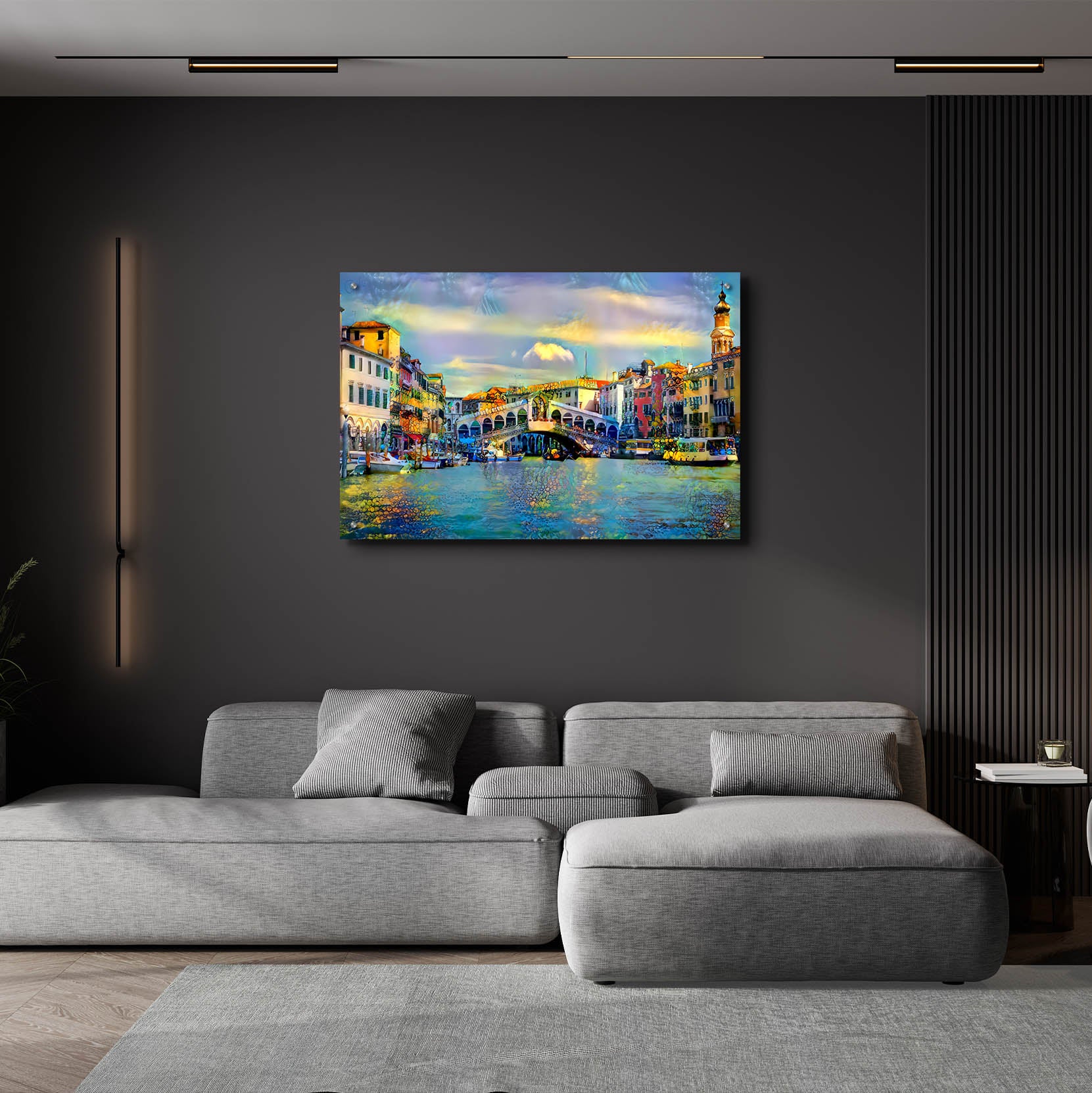 Epic Art 'Venice Italy Rialto Bridge' by Pedro Gavidia, Acrylic Glass Wall Art,36x24