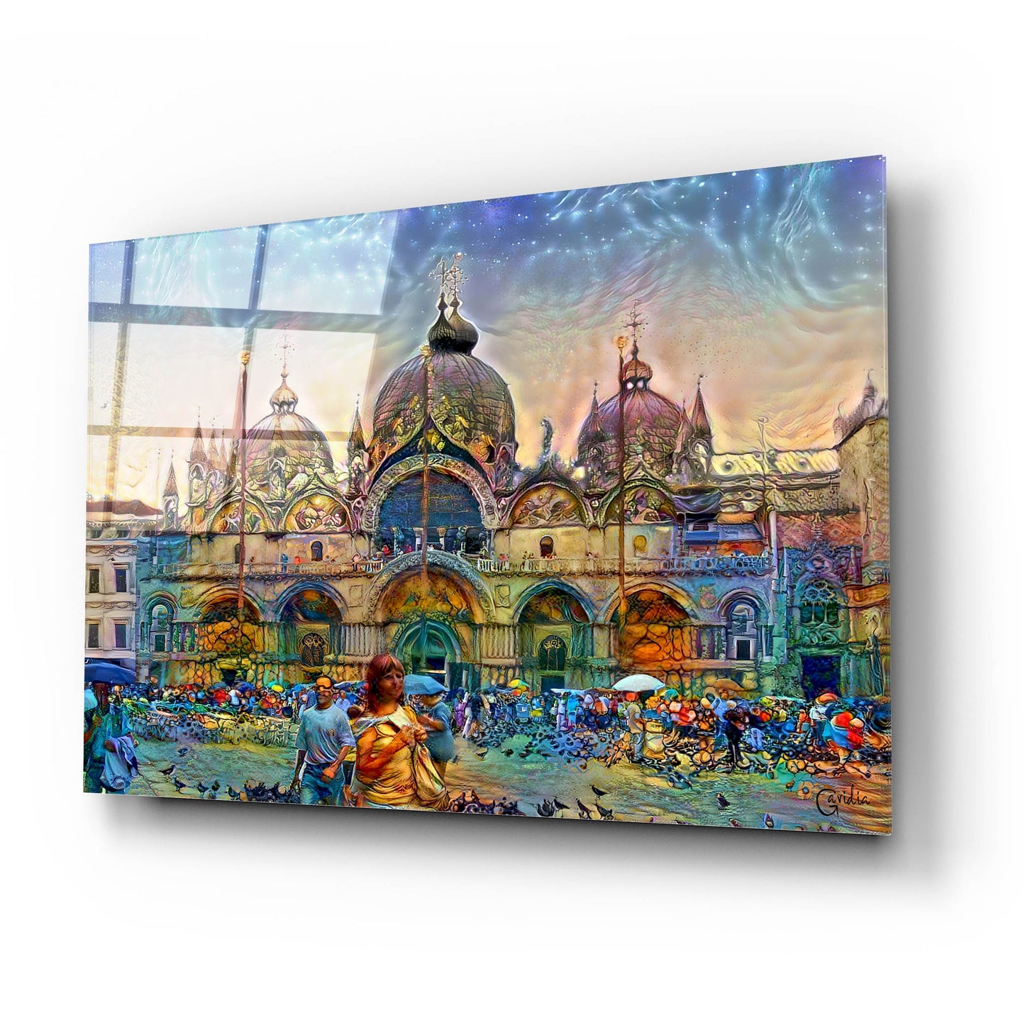 Epic Art 'Venice Italy Patriarchal Cathedral Basilica of Saint Mark' by Pedro Gavidia, Acrylic Glass Wall Art,24x16