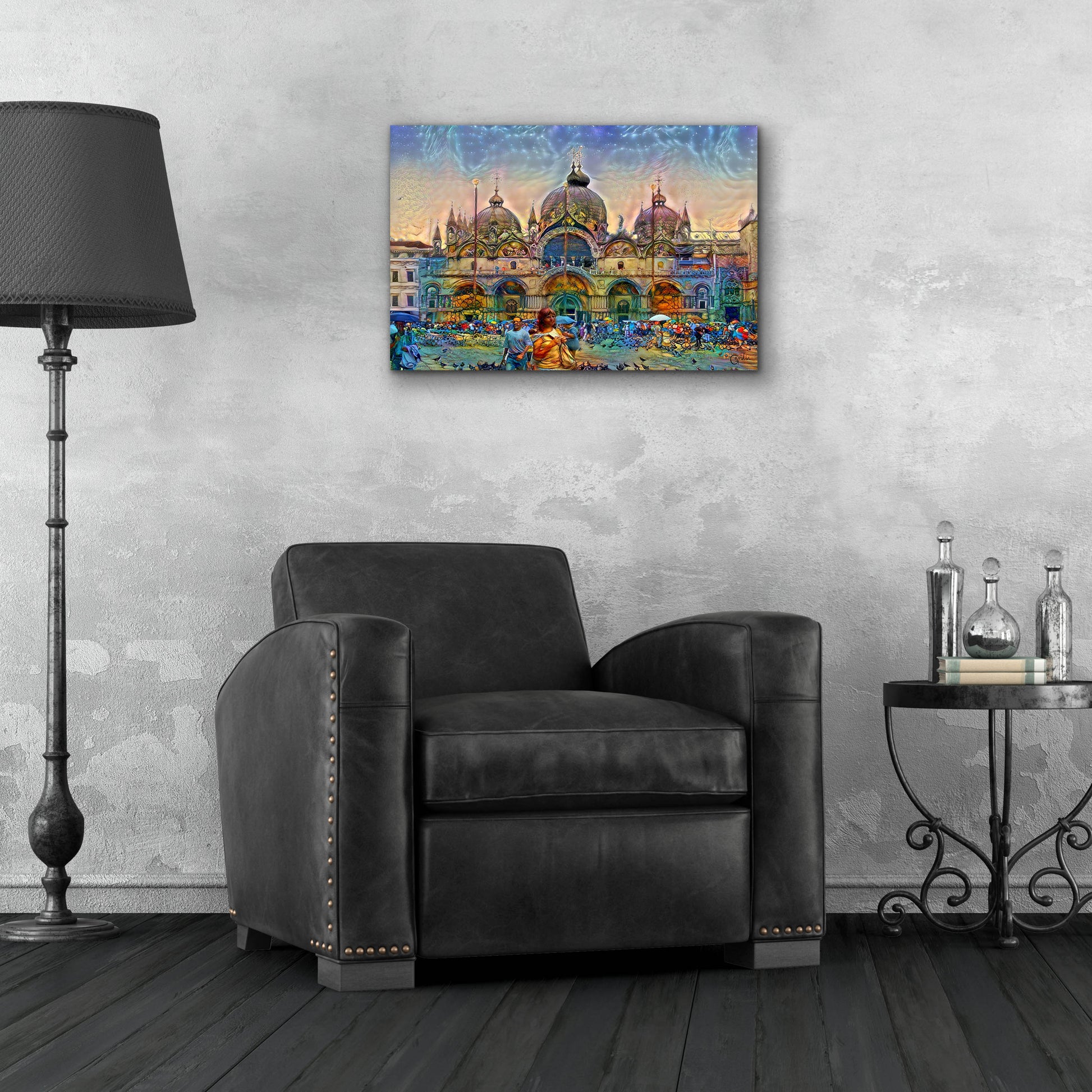 Epic Art 'Venice Italy Patriarchal Cathedral Basilica of Saint Mark' by Pedro Gavidia, Acrylic Glass Wall Art,24x16