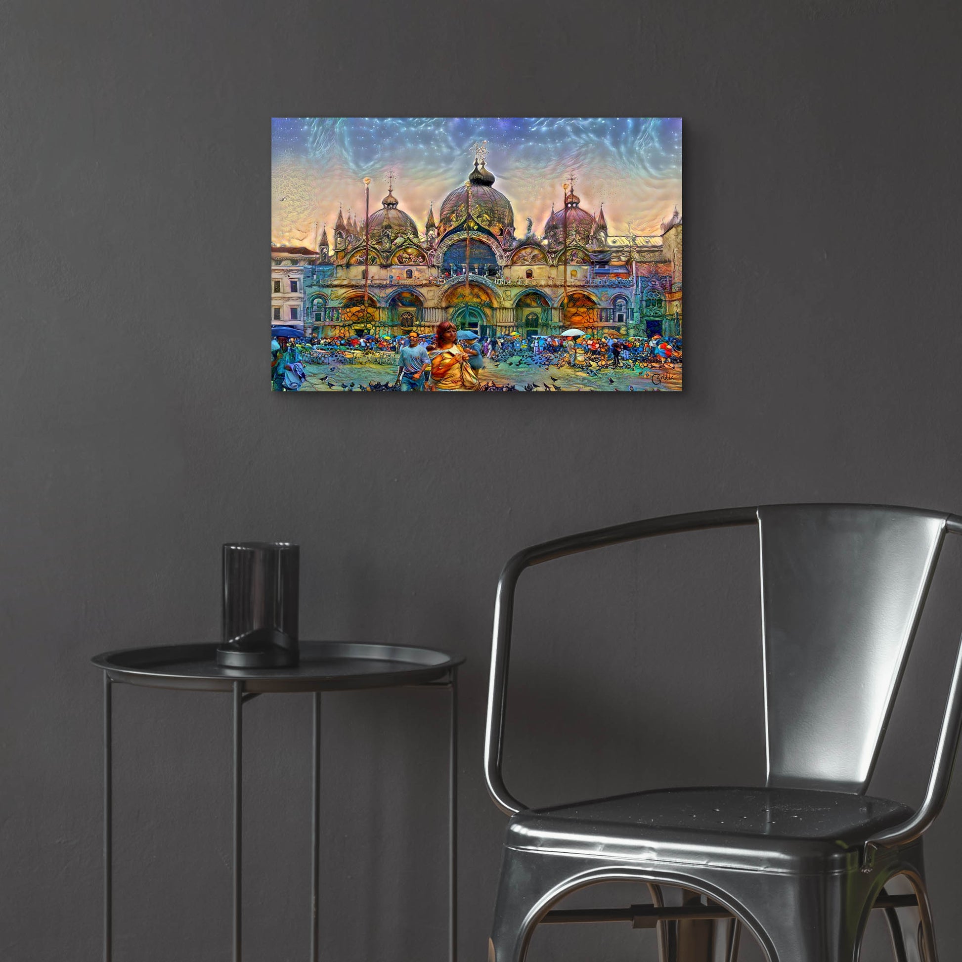 Epic Art 'Venice Italy Patriarchal Cathedral Basilica of Saint Mark' by Pedro Gavidia, Acrylic Glass Wall Art,24x16