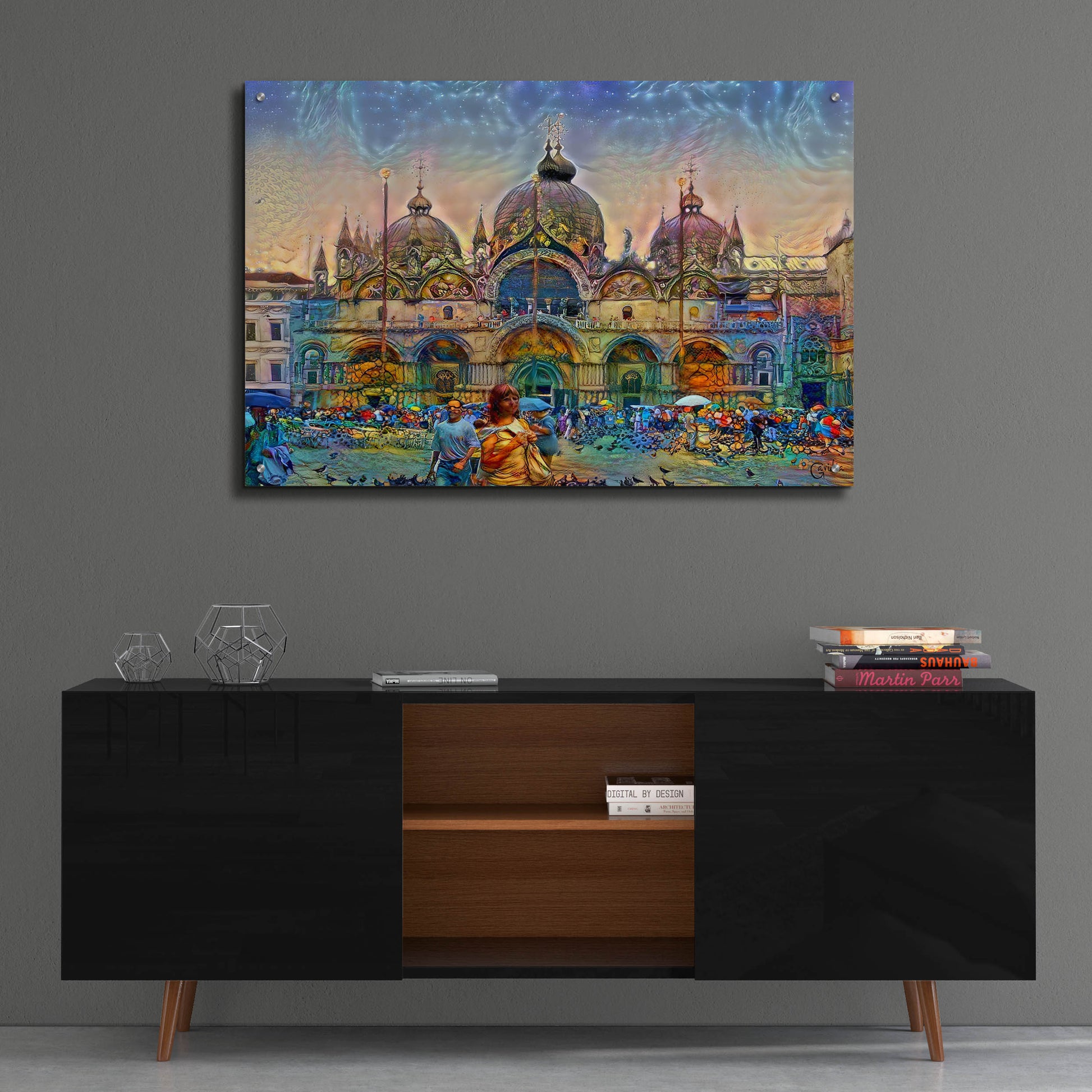 Epic Art 'Venice Italy Patriarchal Cathedral Basilica of Saint Mark' by Pedro Gavidia, Acrylic Glass Wall Art,36x24