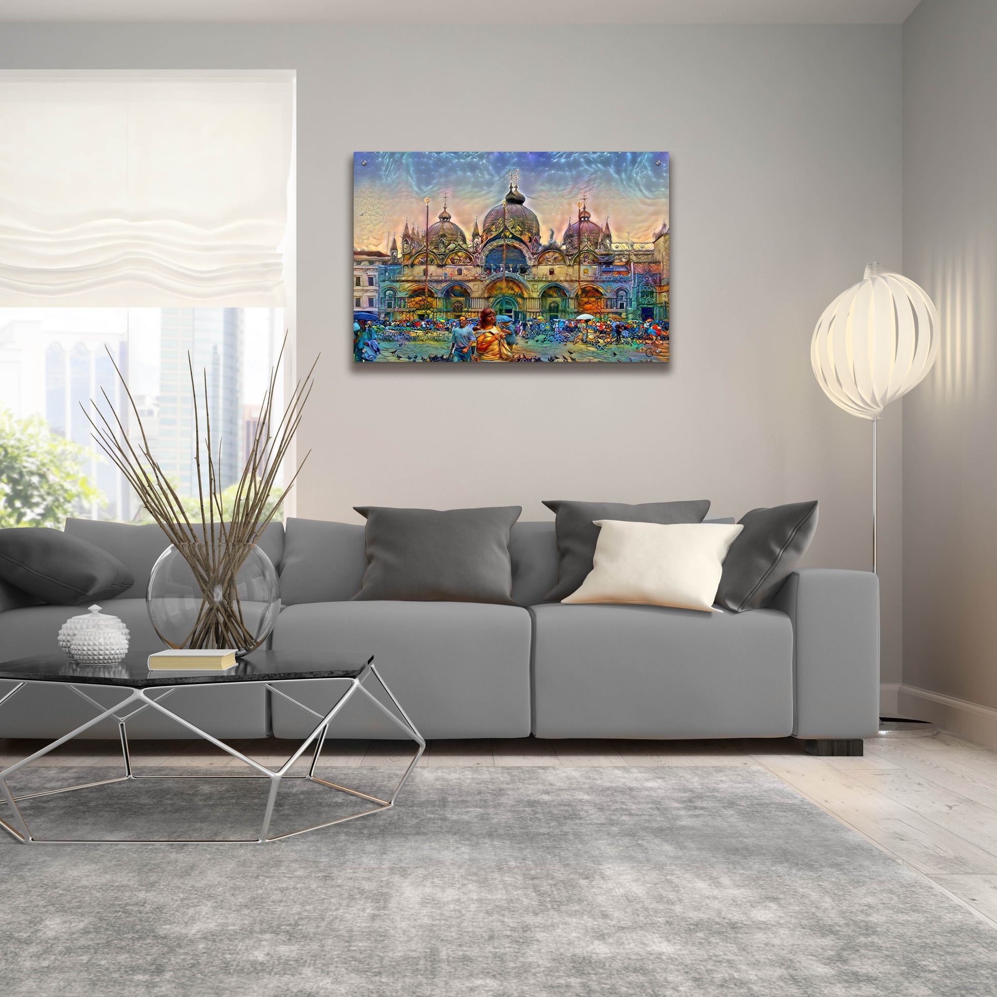 Epic Art 'Venice Italy Patriarchal Cathedral Basilica of Saint Mark' by Pedro Gavidia, Acrylic Glass Wall Art,36x24