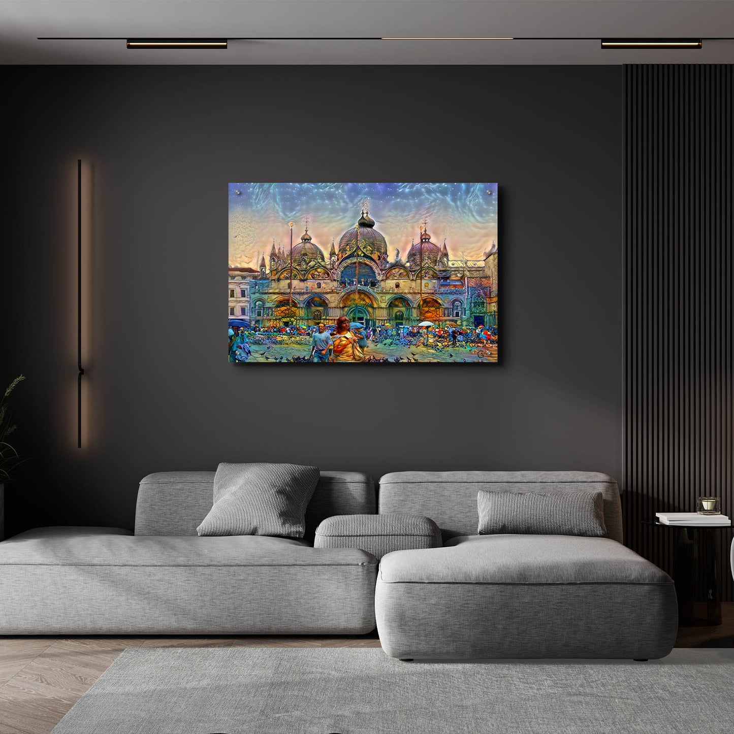 Epic Art 'Venice Italy Patriarchal Cathedral Basilica of Saint Mark' by Pedro Gavidia, Acrylic Glass Wall Art,36x24