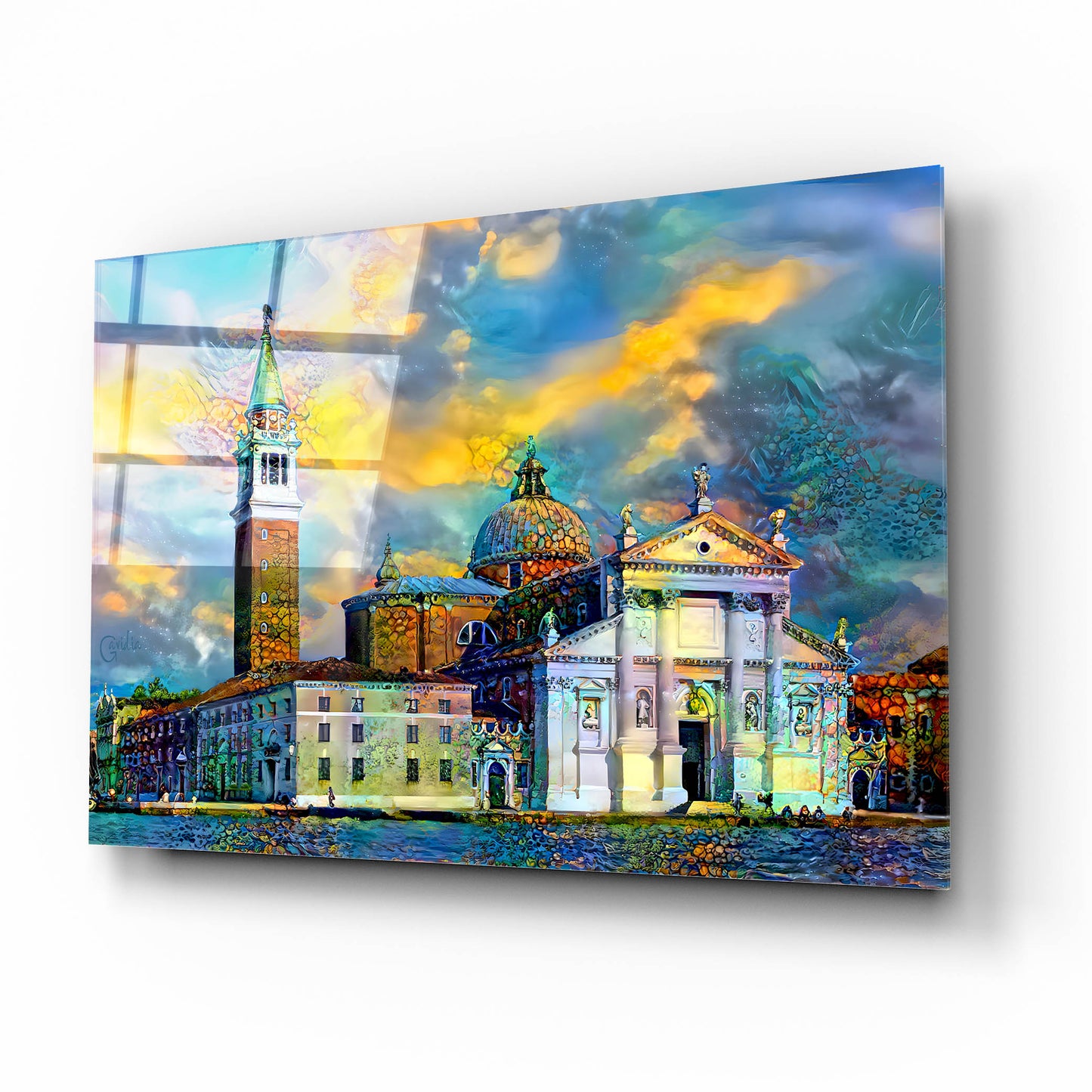 Epic Art 'Venice Italy Church of San Giorgio Maggiore' by Pedro Gavidia, Acrylic Glass Wall Art,16x12