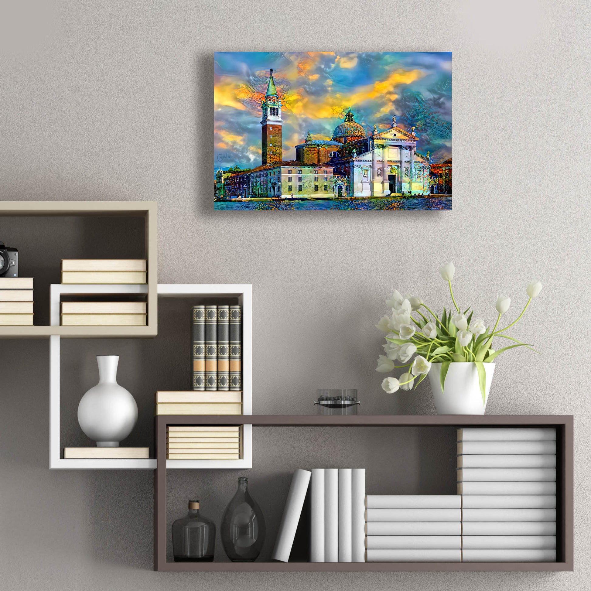 Epic Art 'Venice Italy Church of San Giorgio Maggiore' by Pedro Gavidia, Acrylic Glass Wall Art,24x16