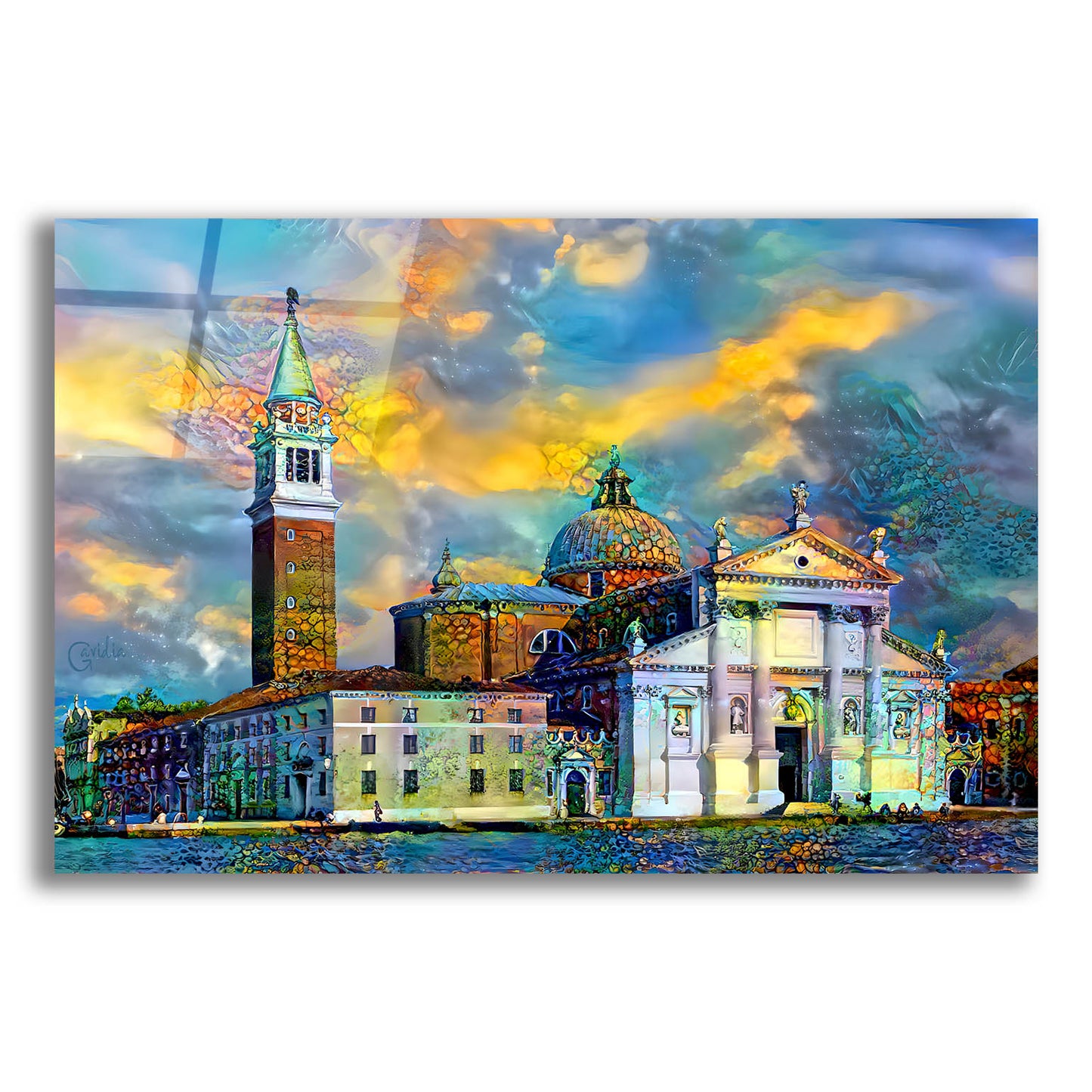 Epic Art 'Venice Italy Church of San Giorgio Maggiore' by Pedro Gavidia, Acrylic Glass Wall Art,24x16