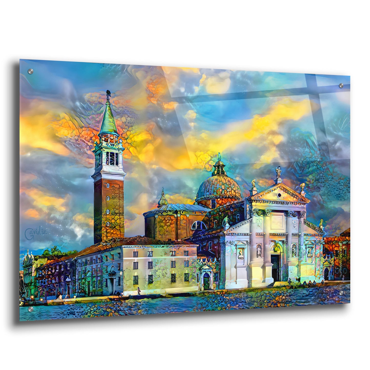 Epic Art 'Venice Italy Church of San Giorgio Maggiore' by Pedro Gavidia, Acrylic Glass Wall Art,36x24