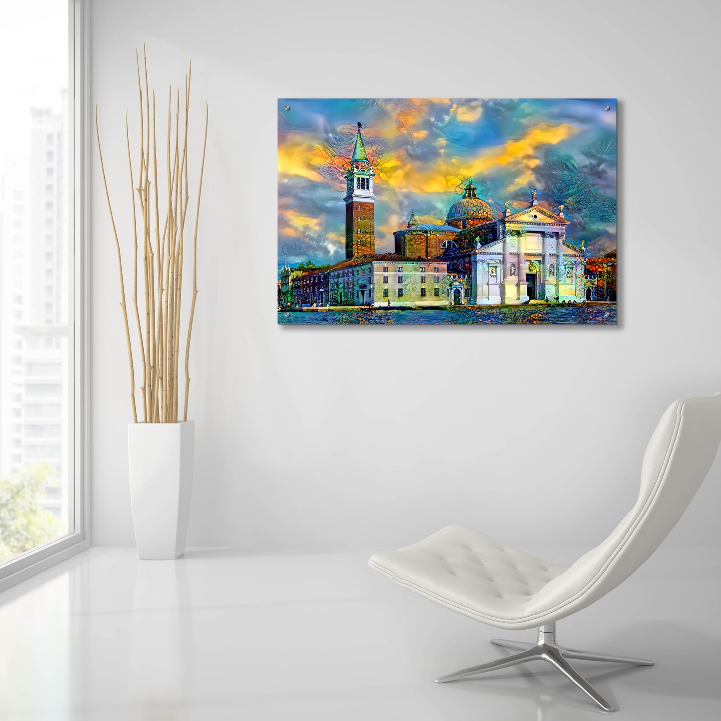 Epic Art 'Venice Italy Church of San Giorgio Maggiore' by Pedro Gavidia, Acrylic Glass Wall Art,36x24