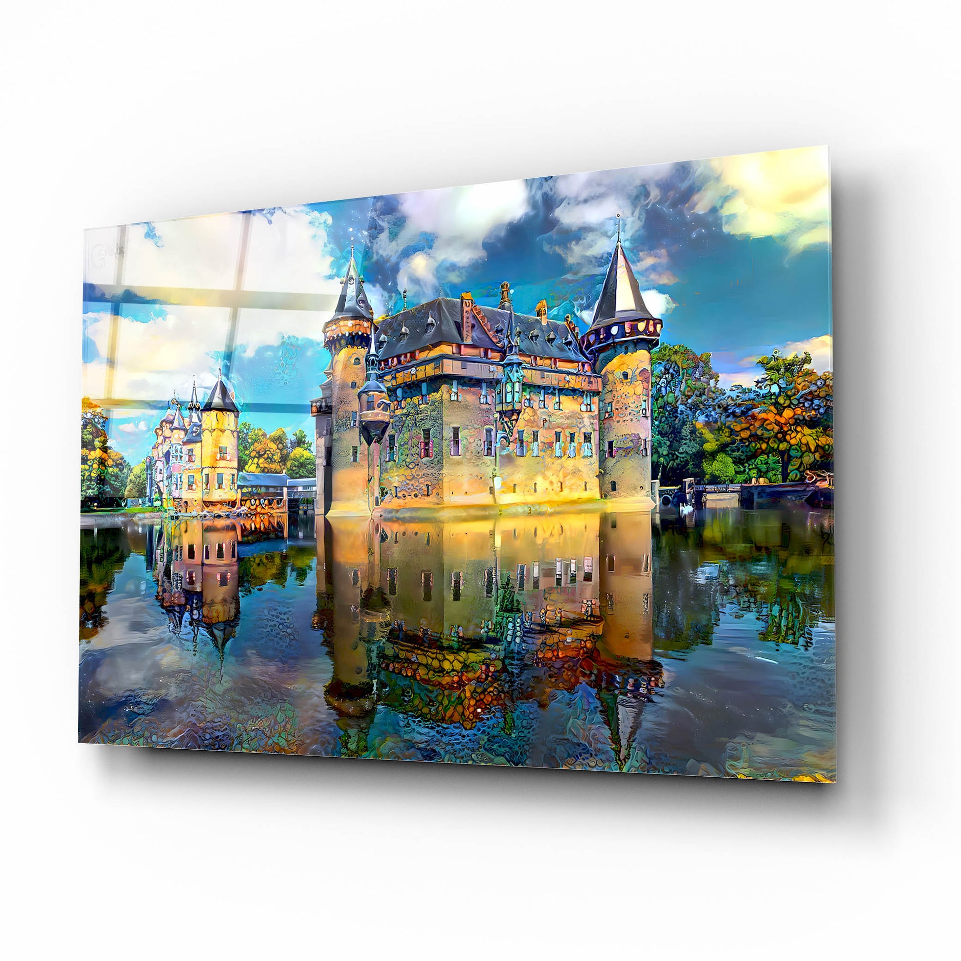 Epic Art 'Ultrecht Netherlands De Haar Castle' by Pedro Gavidia, Acrylic Glass Wall Art,16x12