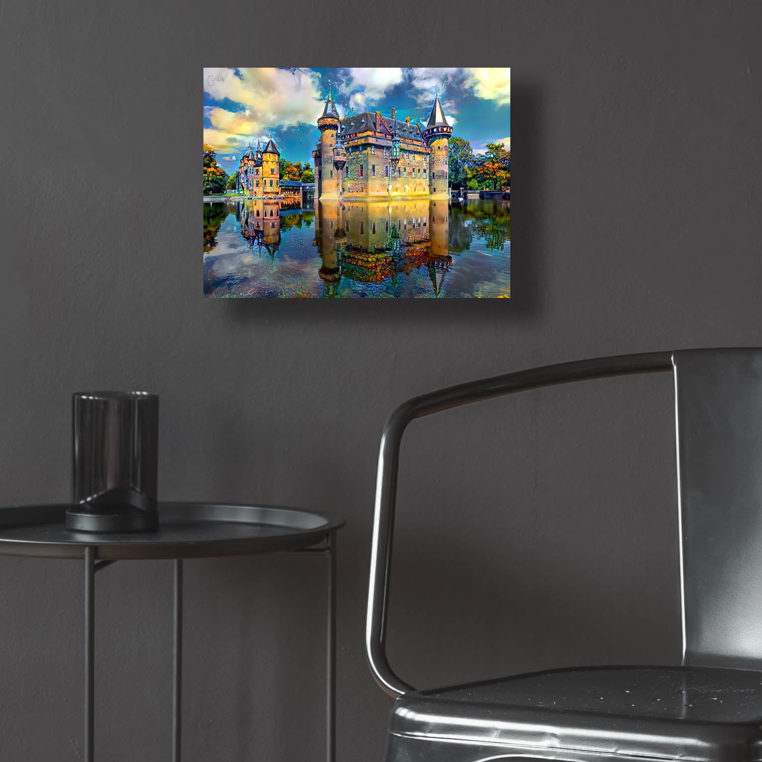 Epic Art 'Ultrecht Netherlands De Haar Castle' by Pedro Gavidia, Acrylic Glass Wall Art,16x12