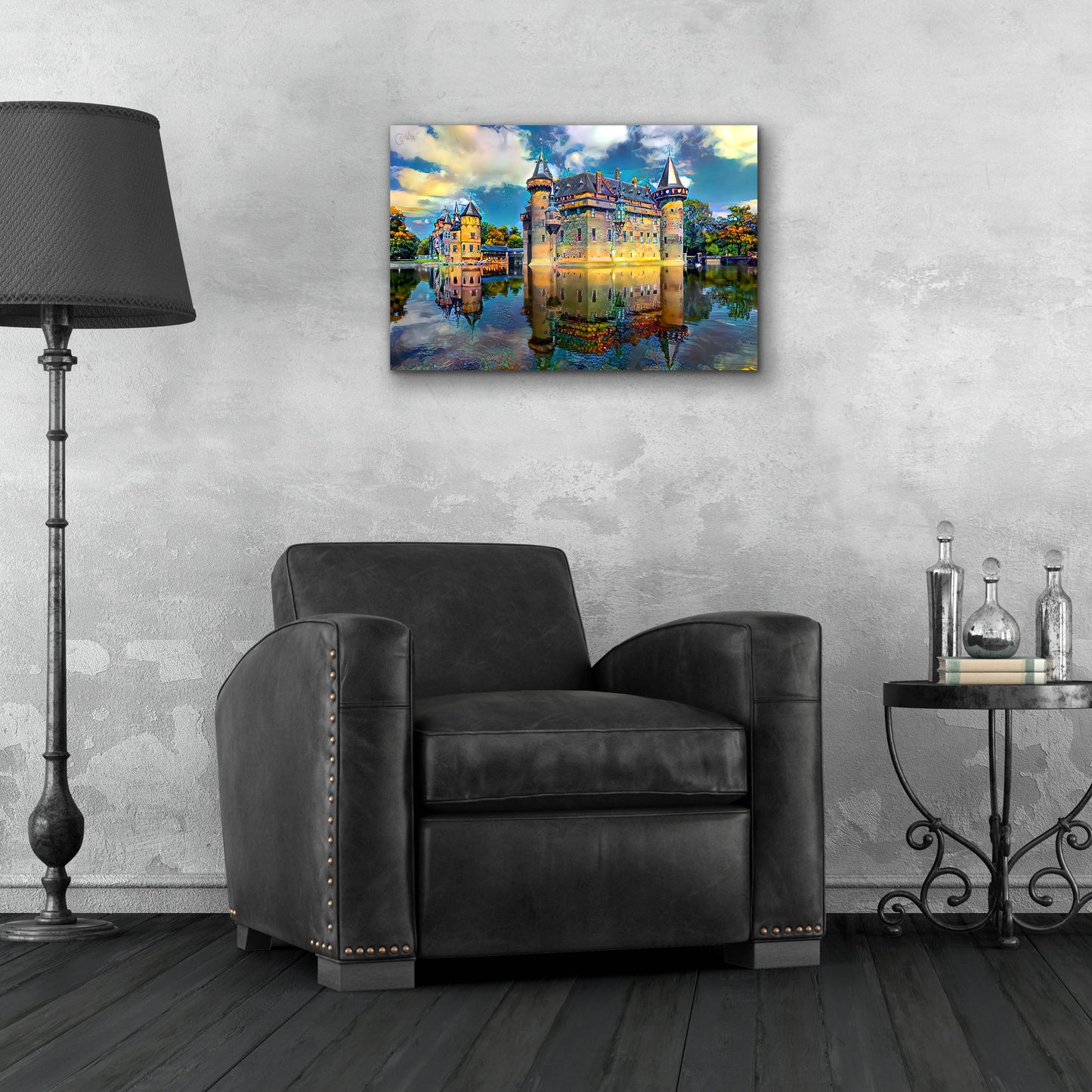 Epic Art 'Ultrecht Netherlands De Haar Castle' by Pedro Gavidia, Acrylic Glass Wall Art,24x16