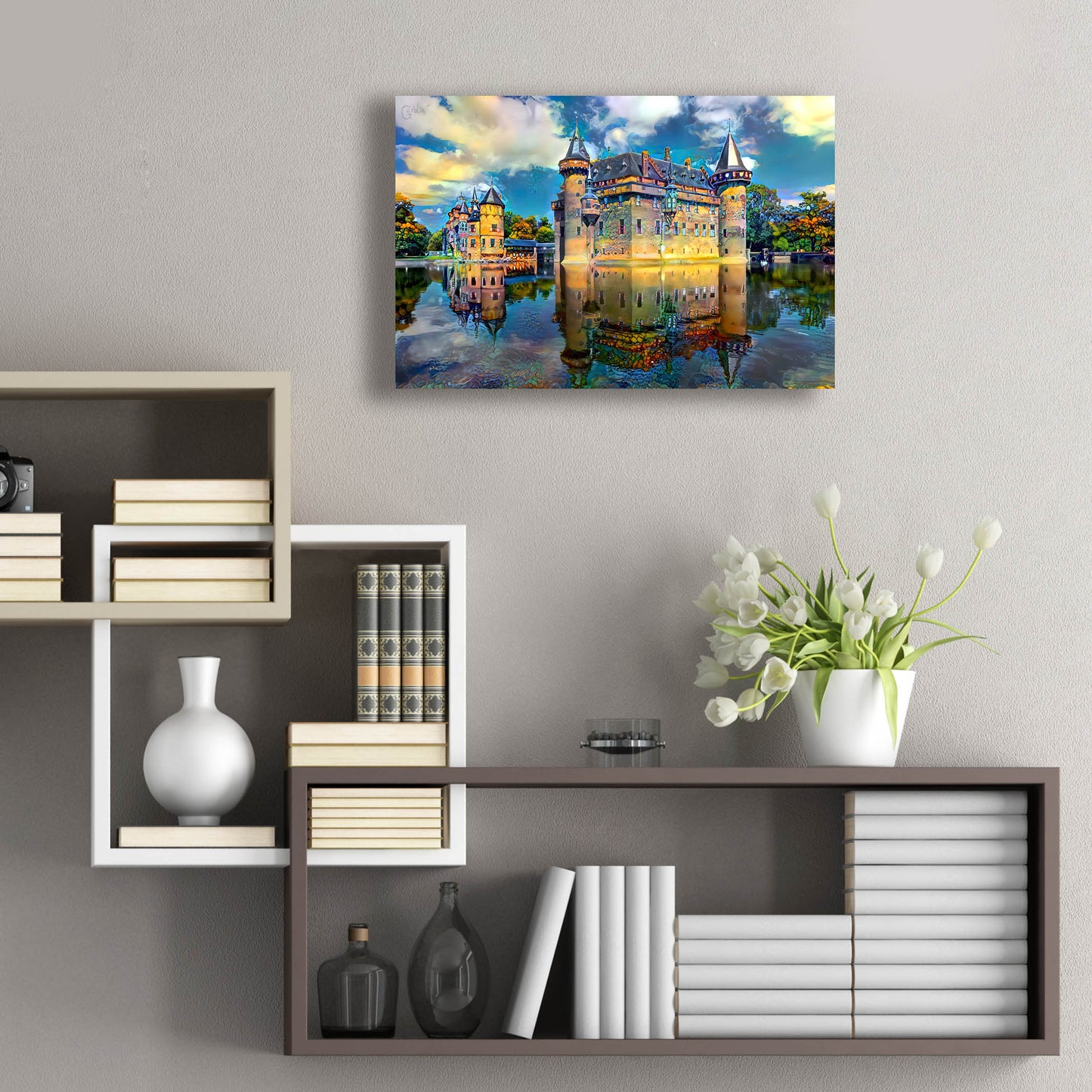 Epic Art 'Ultrecht Netherlands De Haar Castle' by Pedro Gavidia, Acrylic Glass Wall Art,24x16