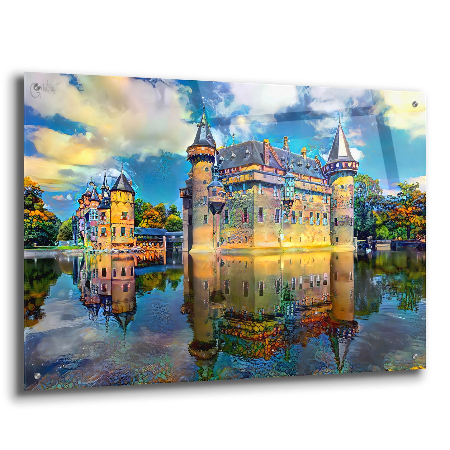 Epic Art 'Ultrecht Netherlands De Haar Castle' by Pedro Gavidia, Acrylic Glass Wall Art,36x24