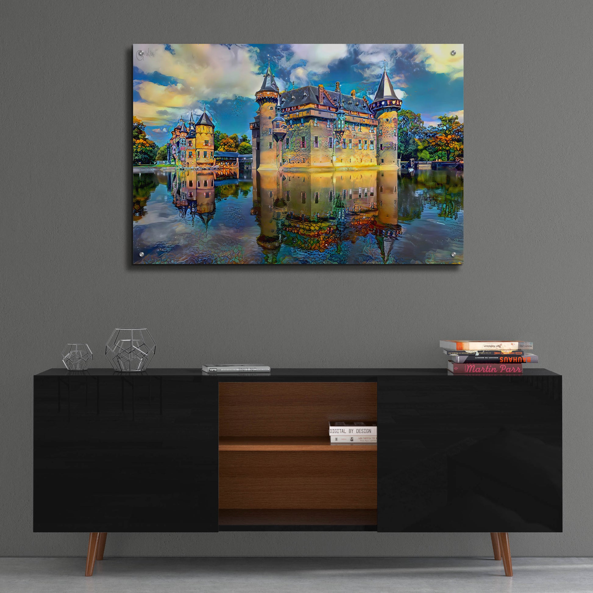 Epic Art 'Ultrecht Netherlands De Haar Castle' by Pedro Gavidia, Acrylic Glass Wall Art,36x24