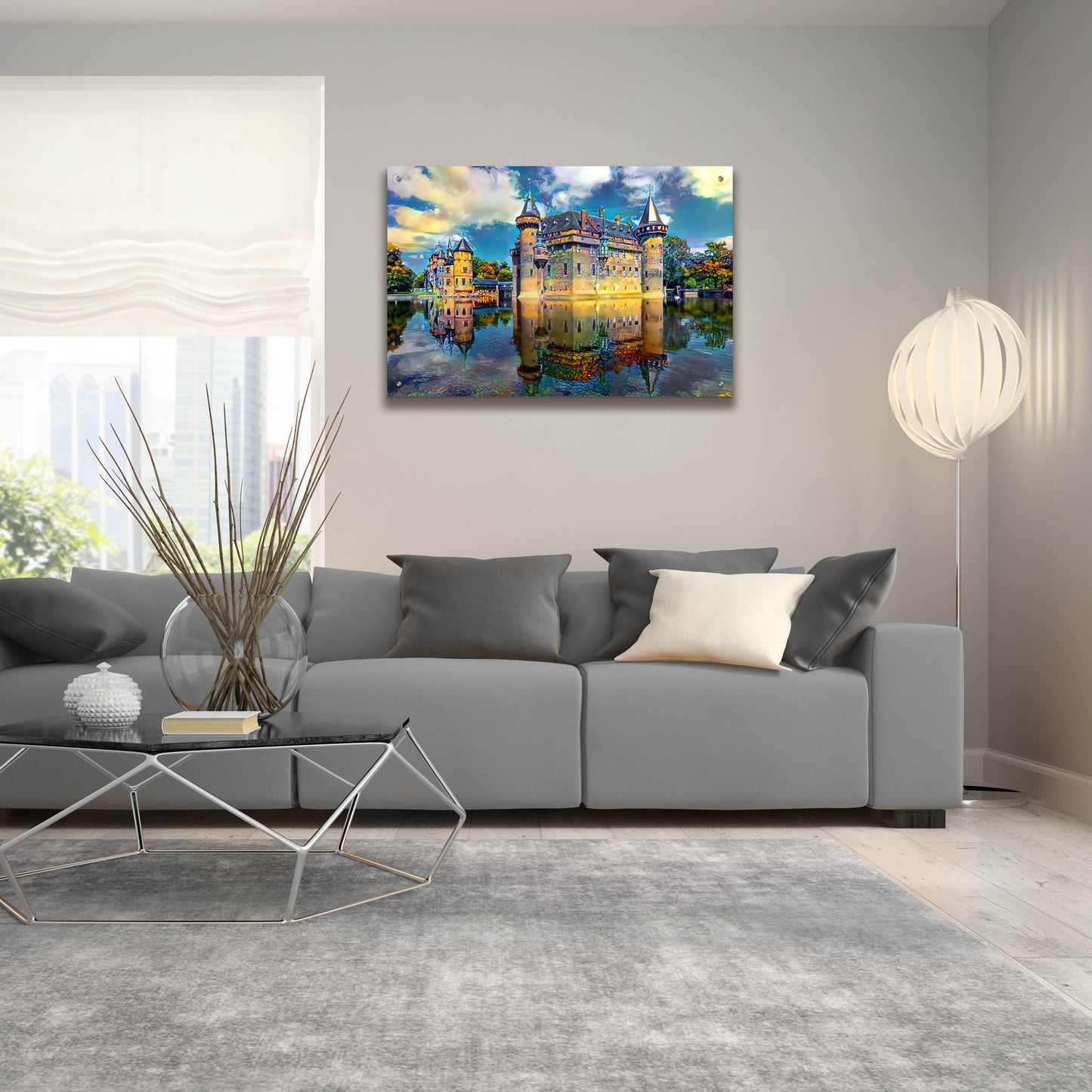 Epic Art 'Ultrecht Netherlands De Haar Castle' by Pedro Gavidia, Acrylic Glass Wall Art,36x24