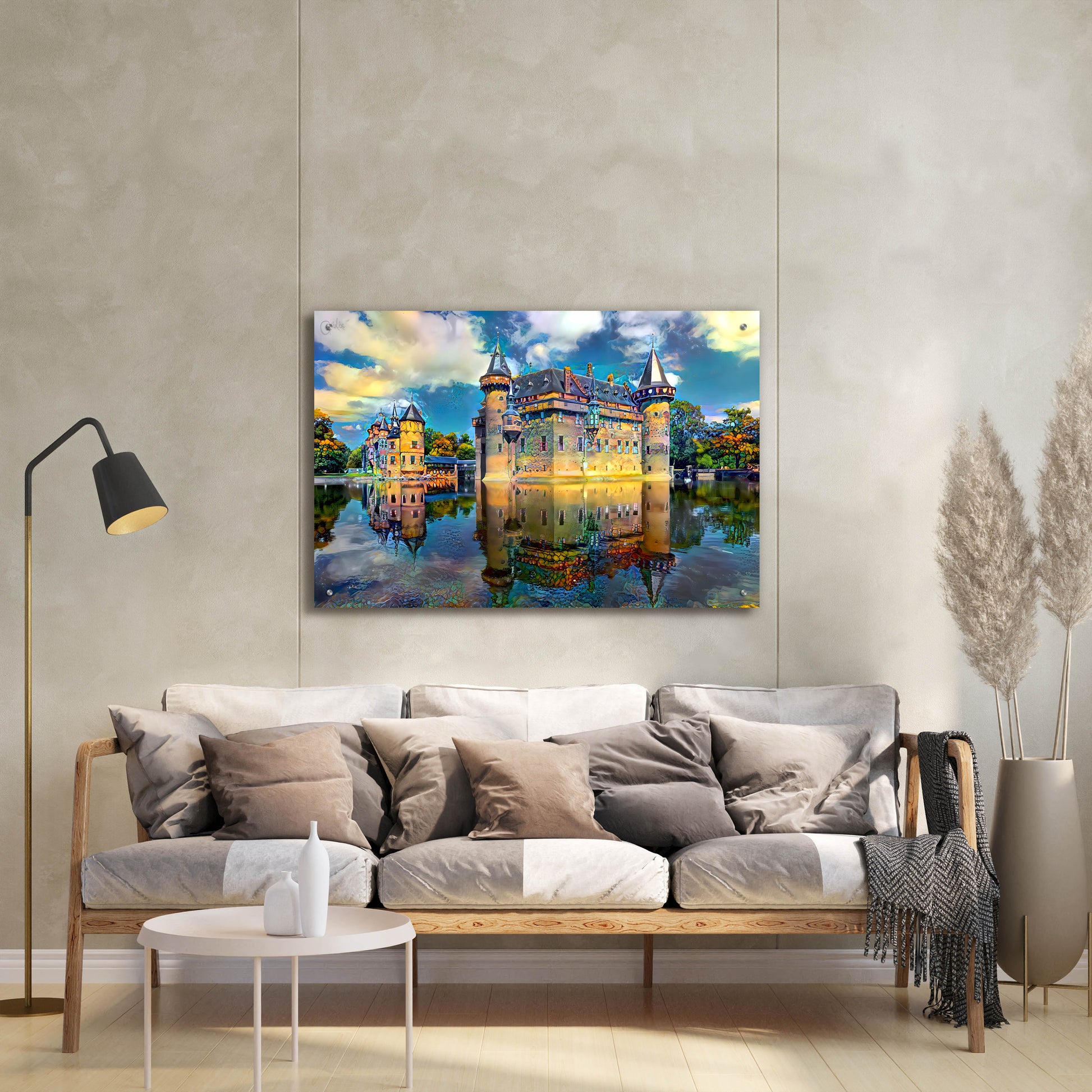 Epic Art 'Ultrecht Netherlands De Haar Castle' by Pedro Gavidia, Acrylic Glass Wall Art,36x24