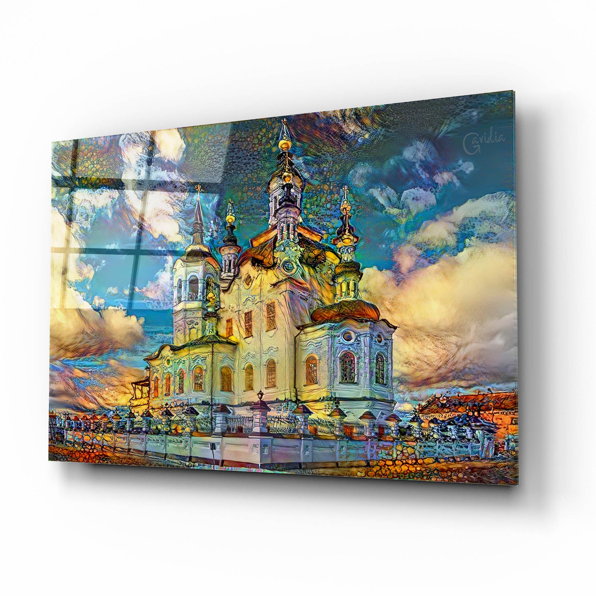 Epic Art 'Tyumen Russia Church of Zechariah and Elizabeth in Tobolsk' by Pedro Gavidia, Acrylic Glass Wall Art,16x12