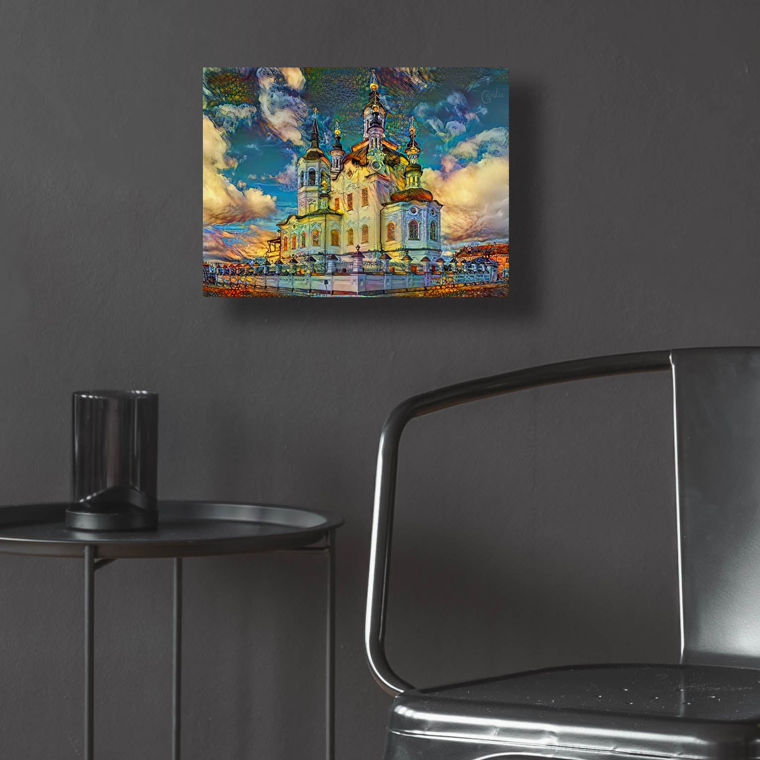 Epic Art 'Tyumen Russia Church of Zechariah and Elizabeth in Tobolsk' by Pedro Gavidia, Acrylic Glass Wall Art,16x12