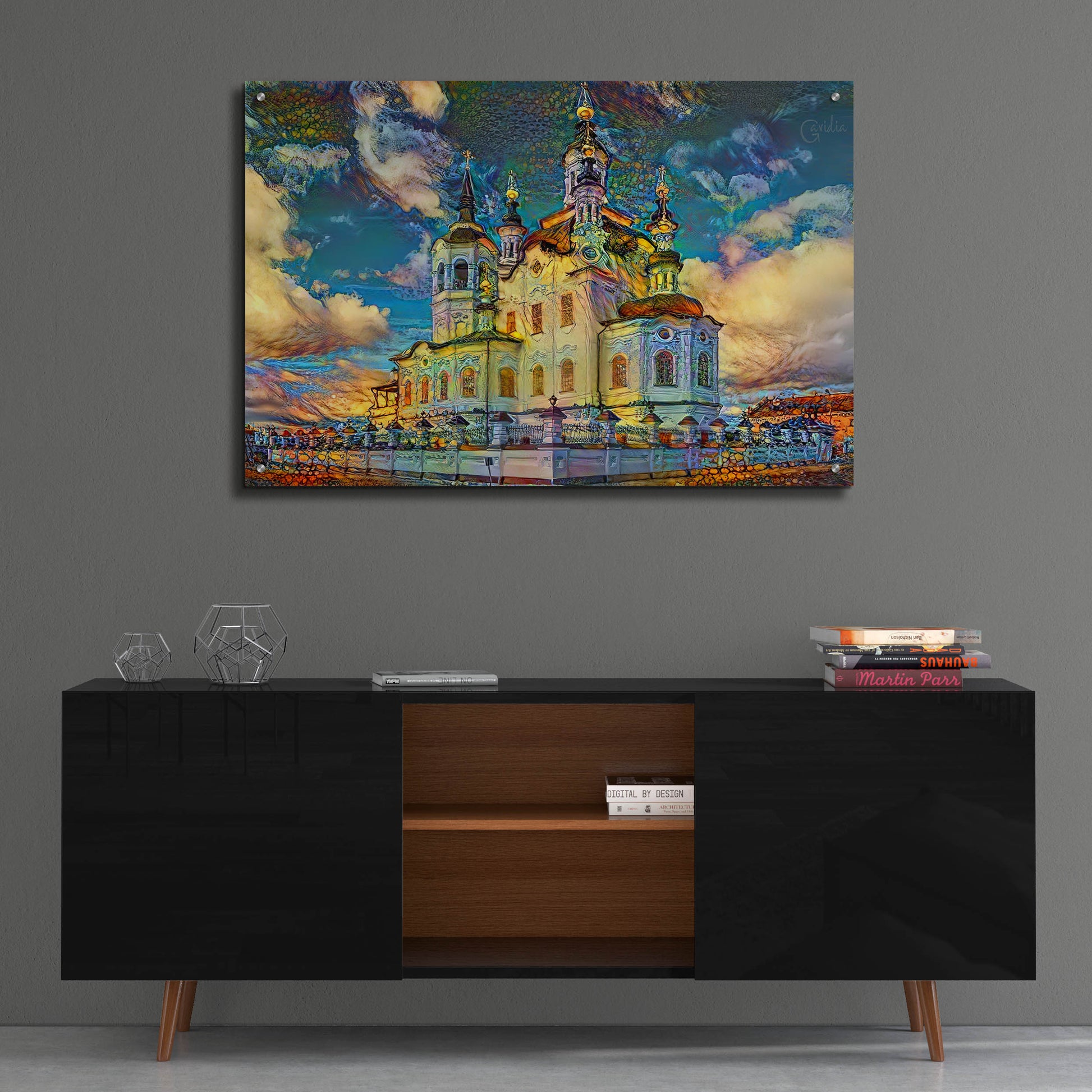 Epic Art 'Tyumen Russia Church of Zechariah and Elizabeth in Tobolsk' by Pedro Gavidia, Acrylic Glass Wall Art,36x24